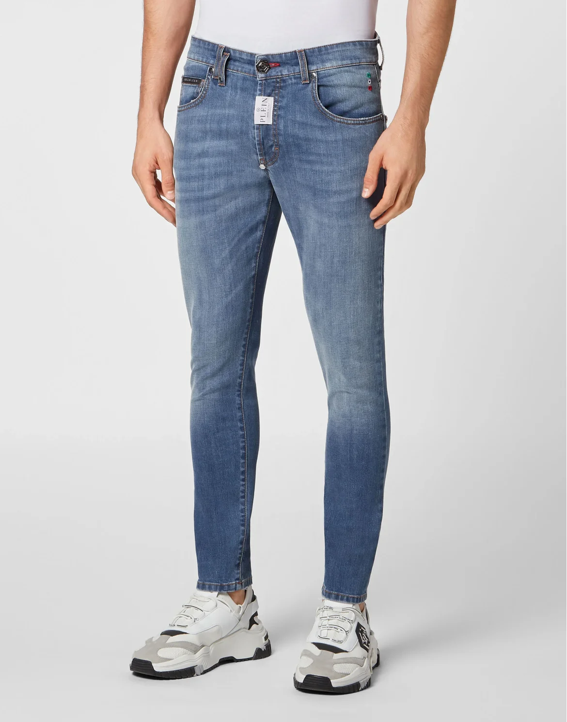 Denim Trousers Skinny Fit, цвет: Синий