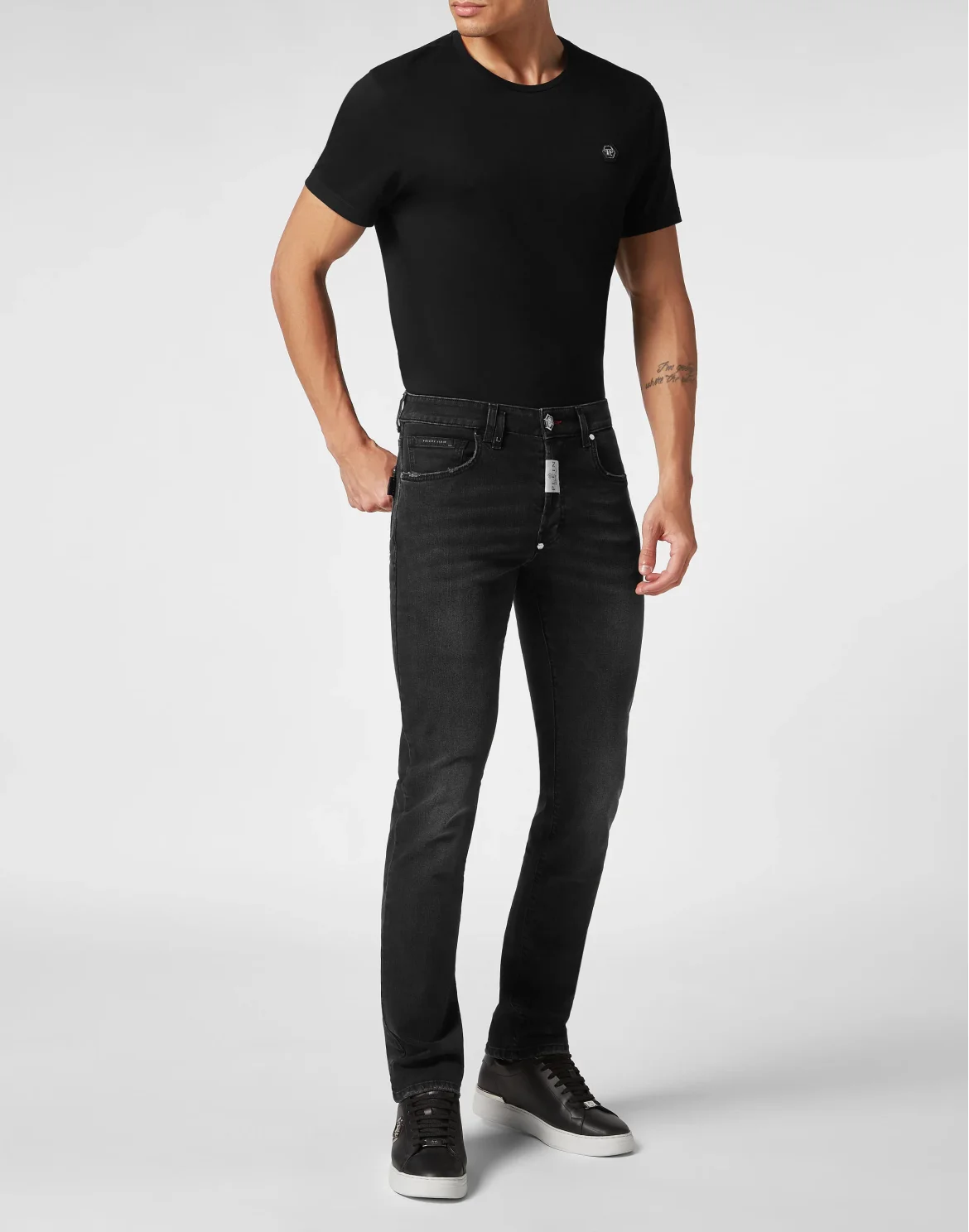 Denim Trousers Straight Supreme, цвет: Черный