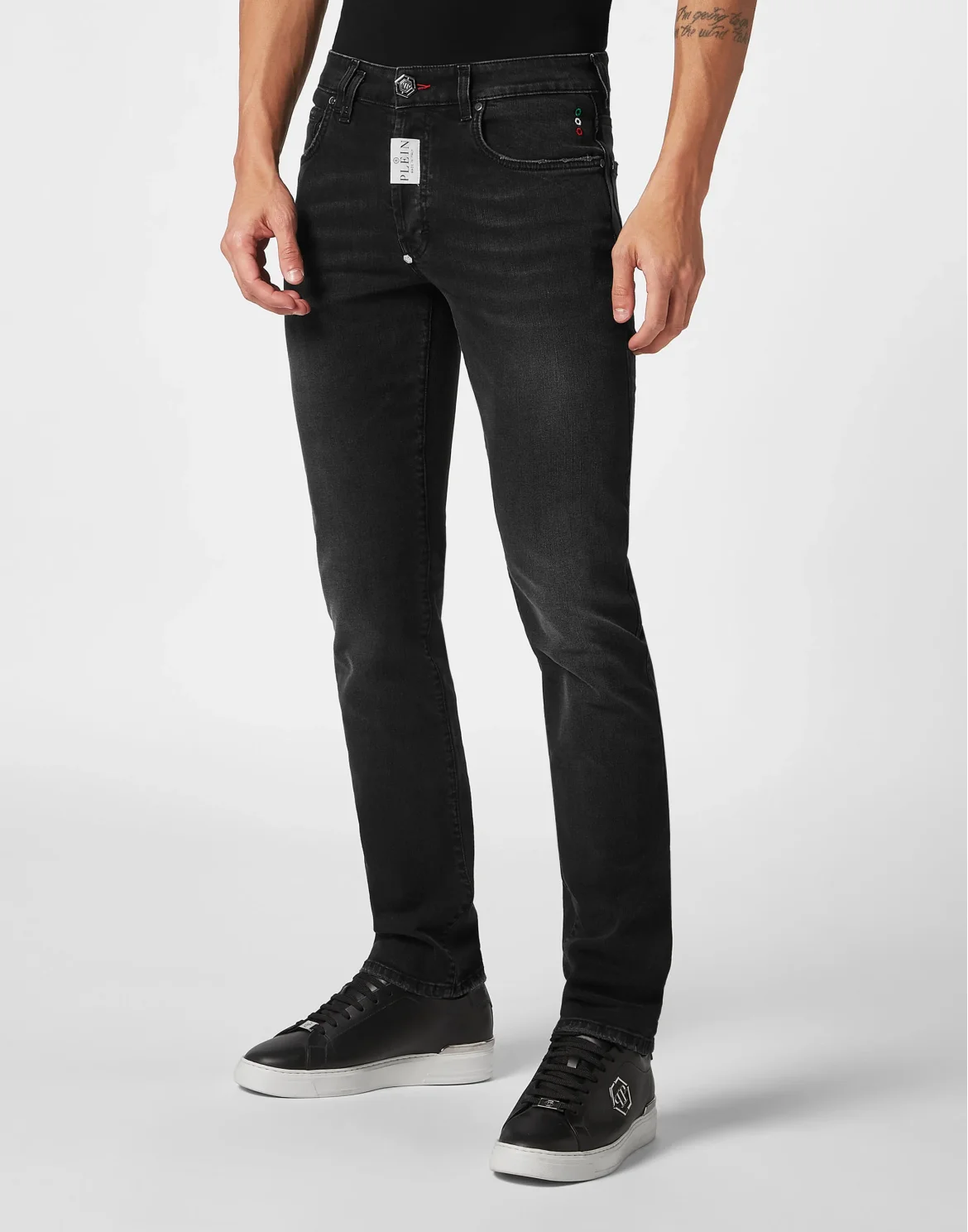 Denim Trousers Straight Supreme, цвет: Черный