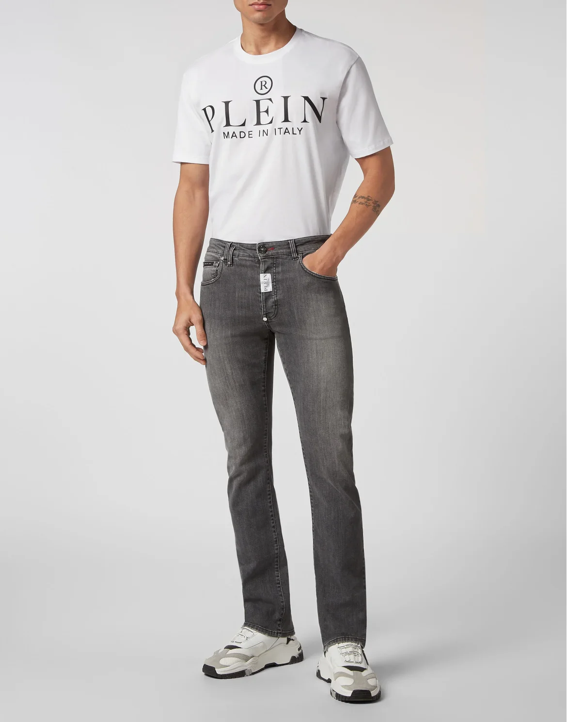 Denim Trousers Straight Supreme, цвет: Серый