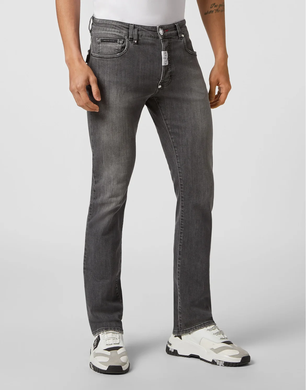 Denim Trousers Straight Supreme, цвет: Серый
