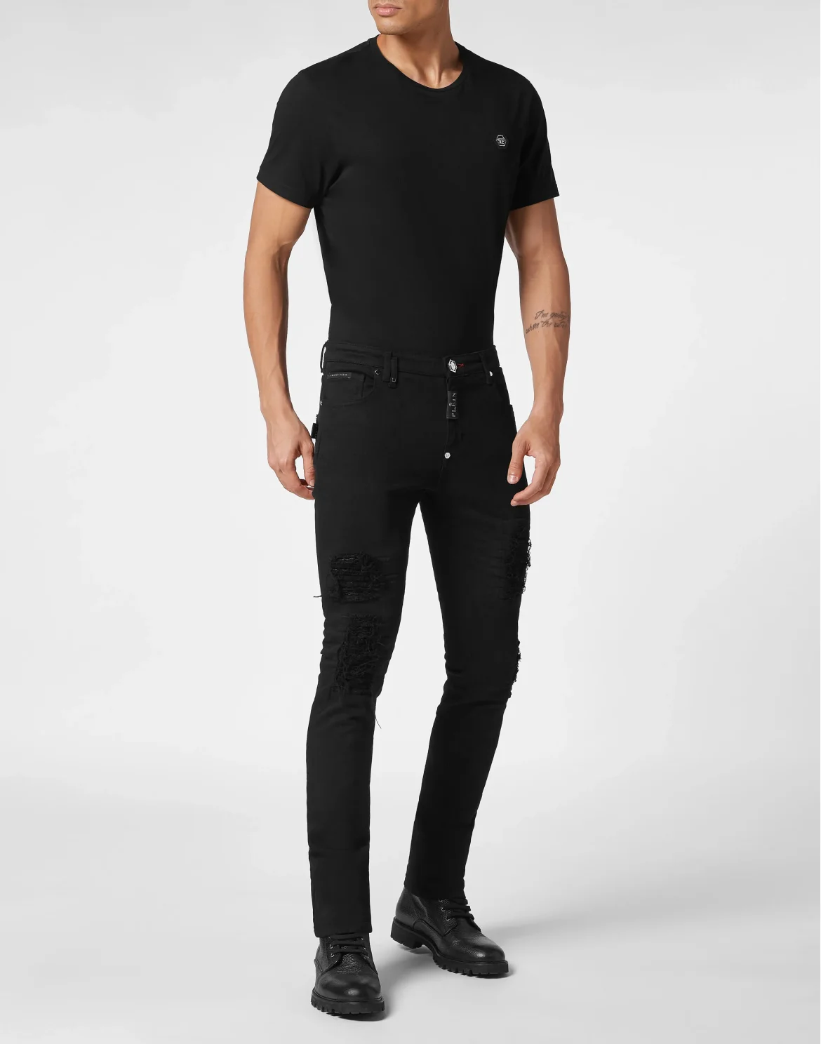 Denim Trousers Rock Star Fit, цвет: Черный