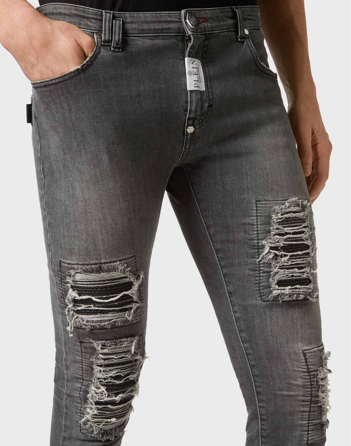 Denim Trousers Rock Star Fit, цвет: Серый