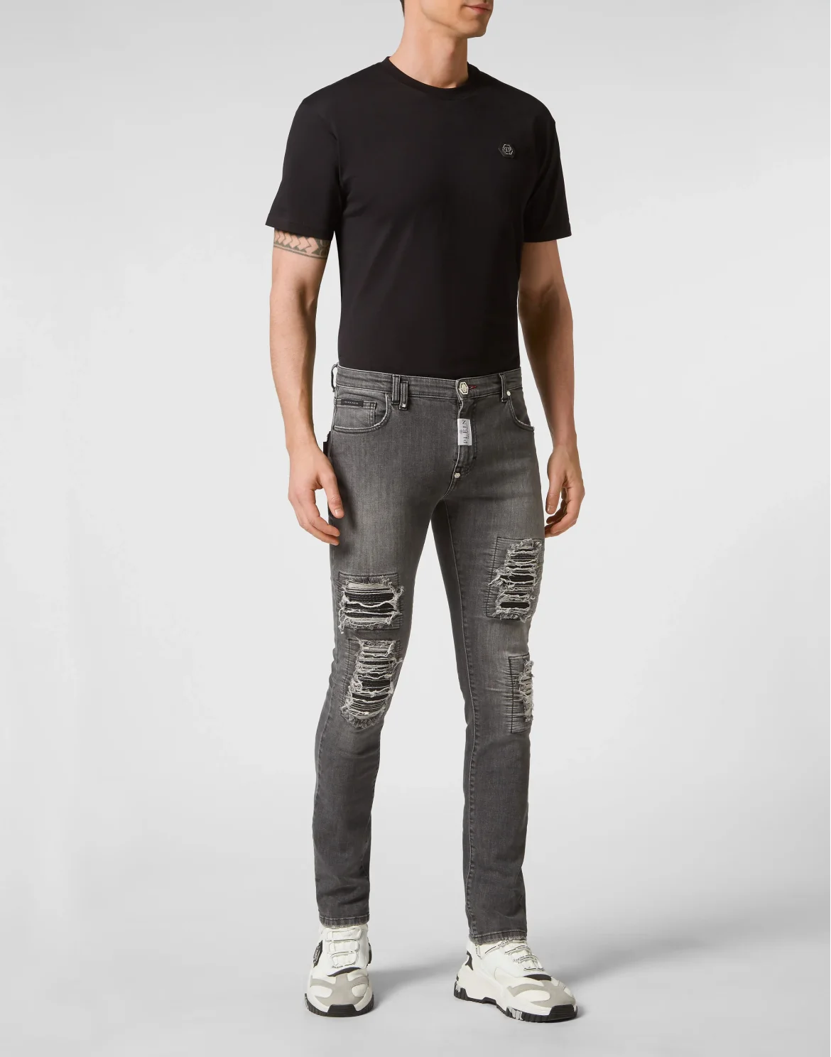 Denim Trousers Rock Star Fit, цвет: Серый