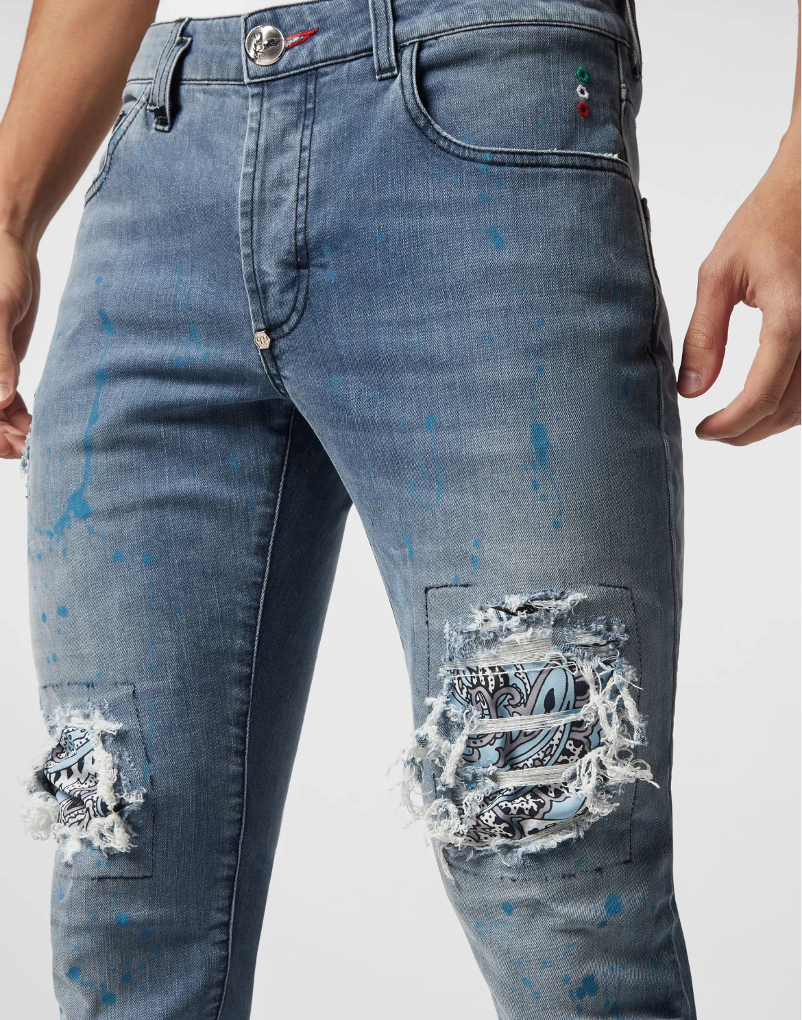 Denim Trousers Super Straight Cut Fit, цвет: Синий