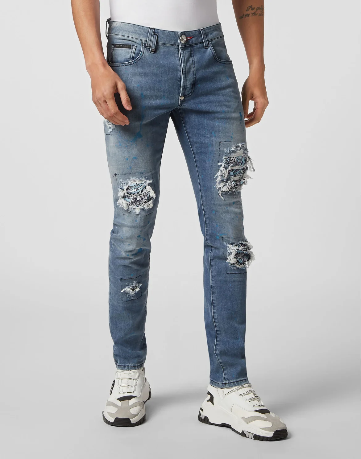 Denim Trousers Super Straight Cut Fit, цвет: Синий