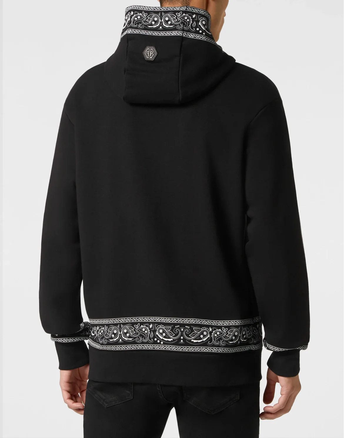 Hoodie sweatshirt Paisley Strass, цвет: Черный