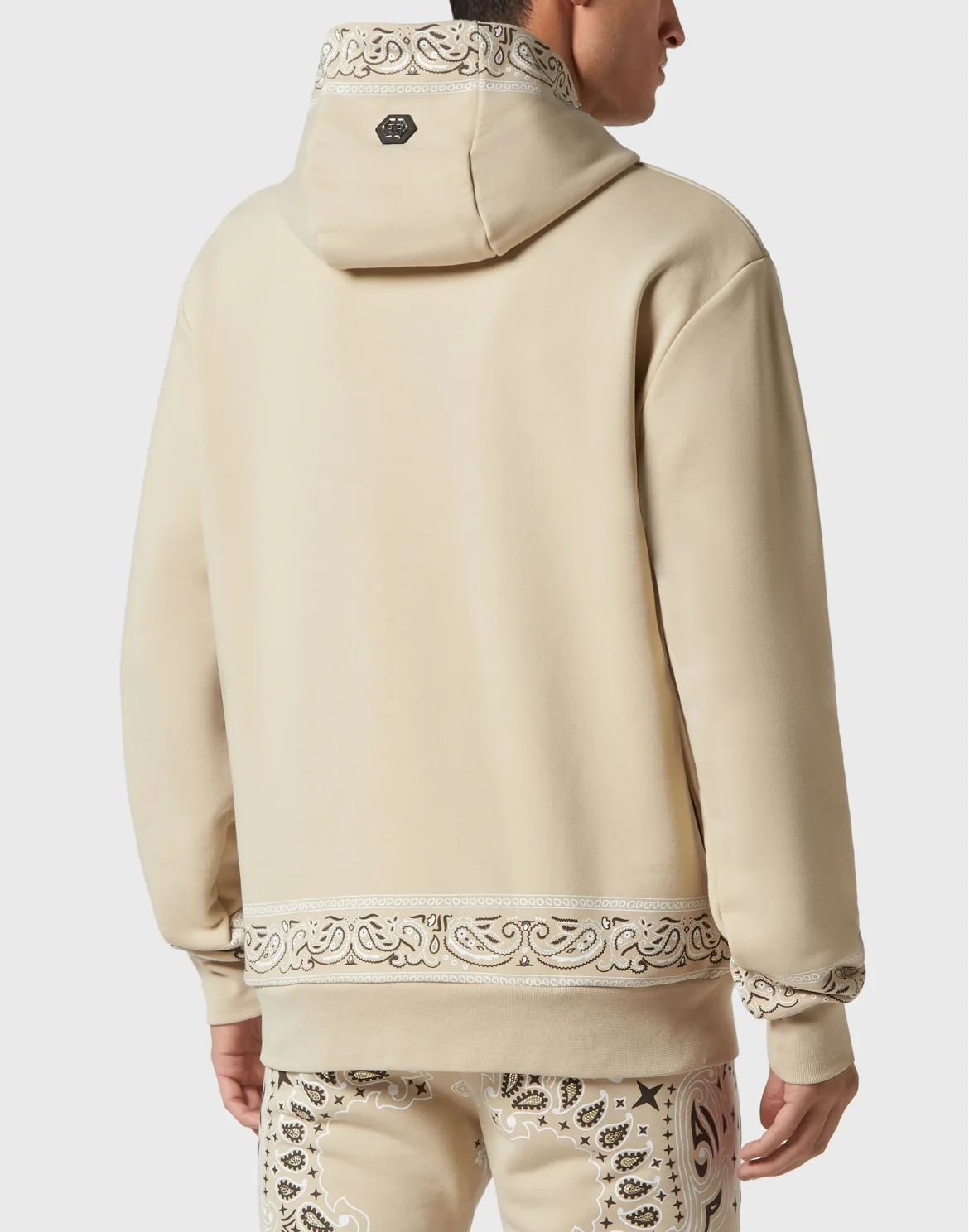 Hoodie sweatshirt Paisley Strass, цвет: Бежевый
