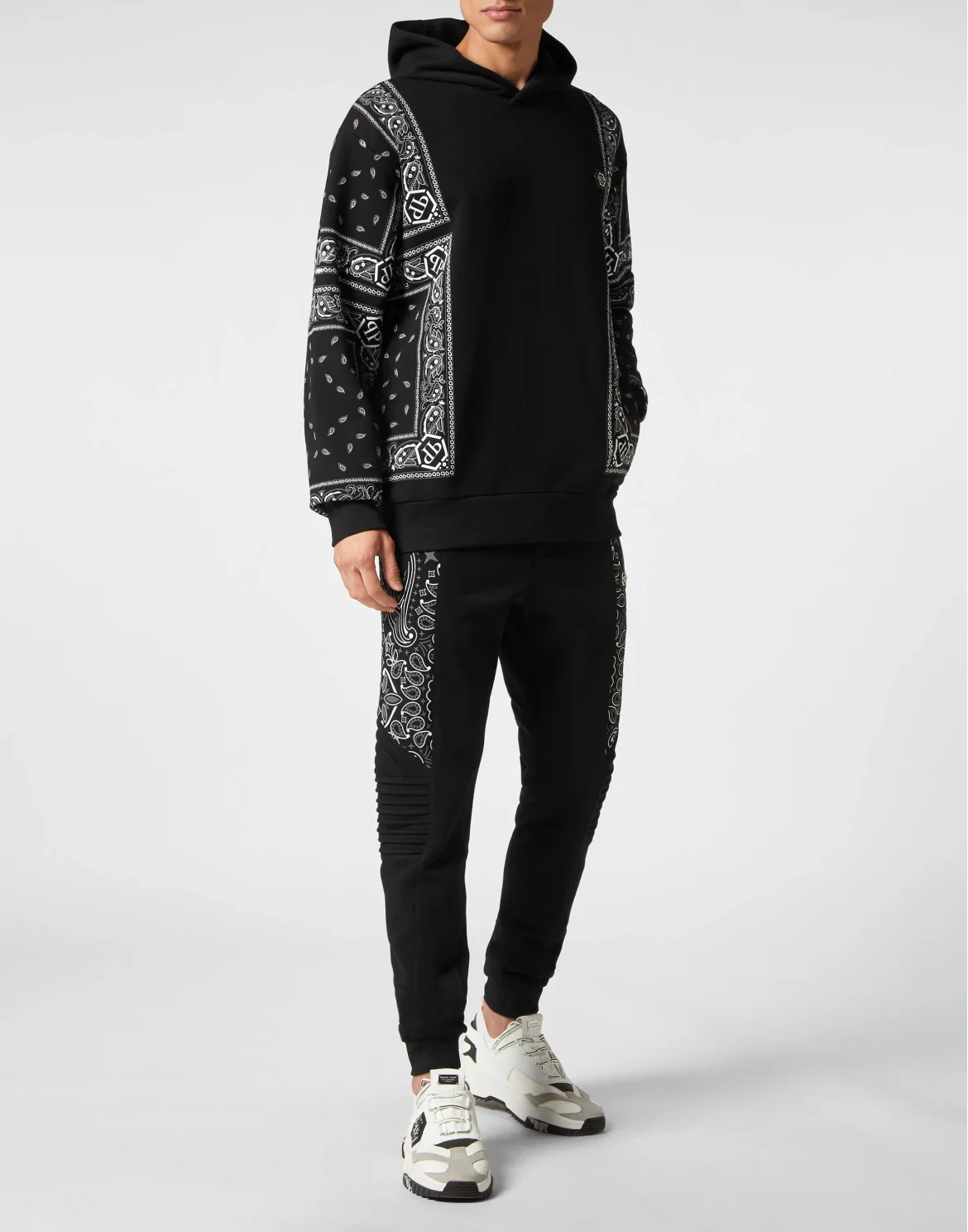 Hoodie sweatshirt Paisley Bandana, цвет: Черный