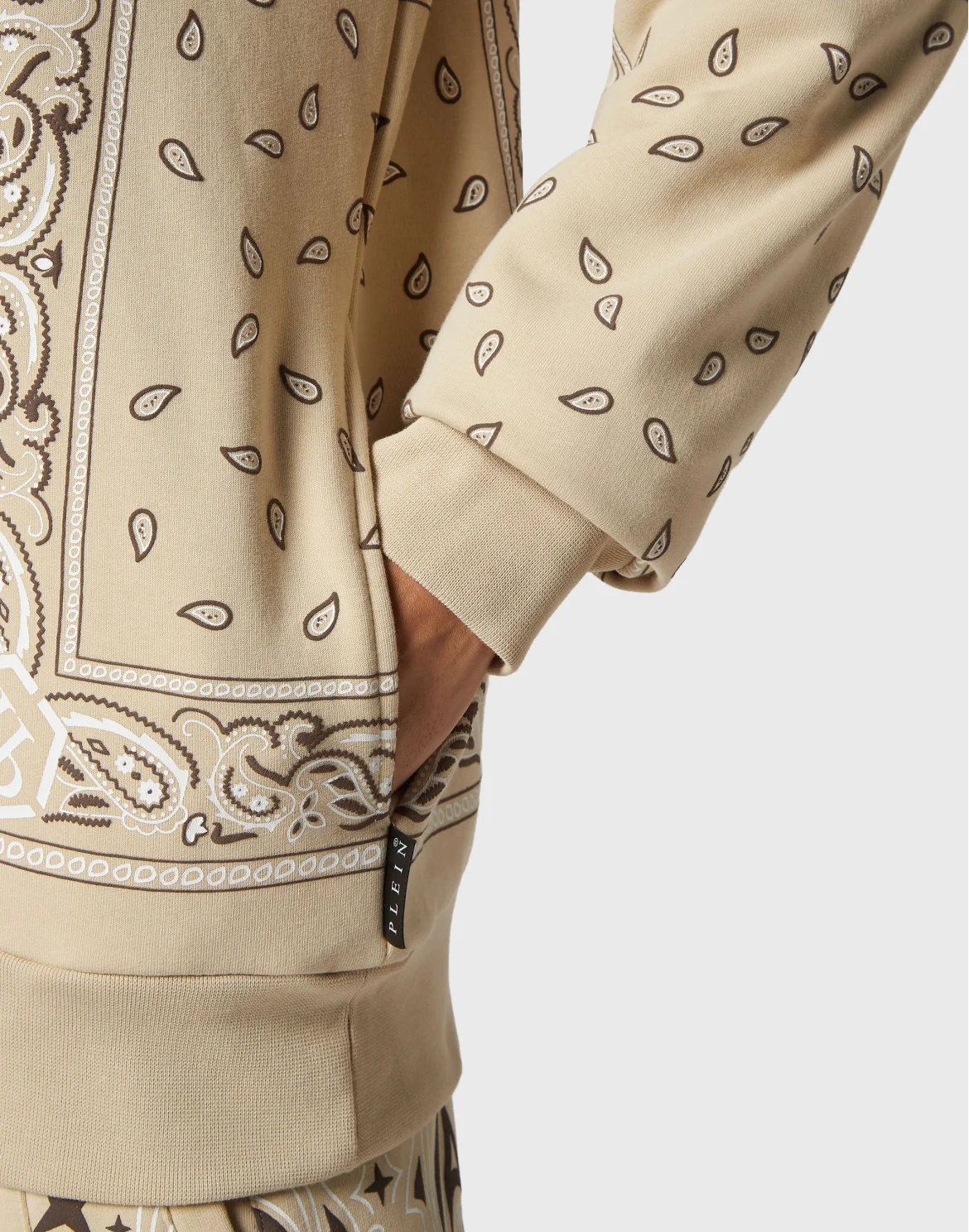 Hoodie sweatshirt Paisley Bandana, цвет: Бежевый