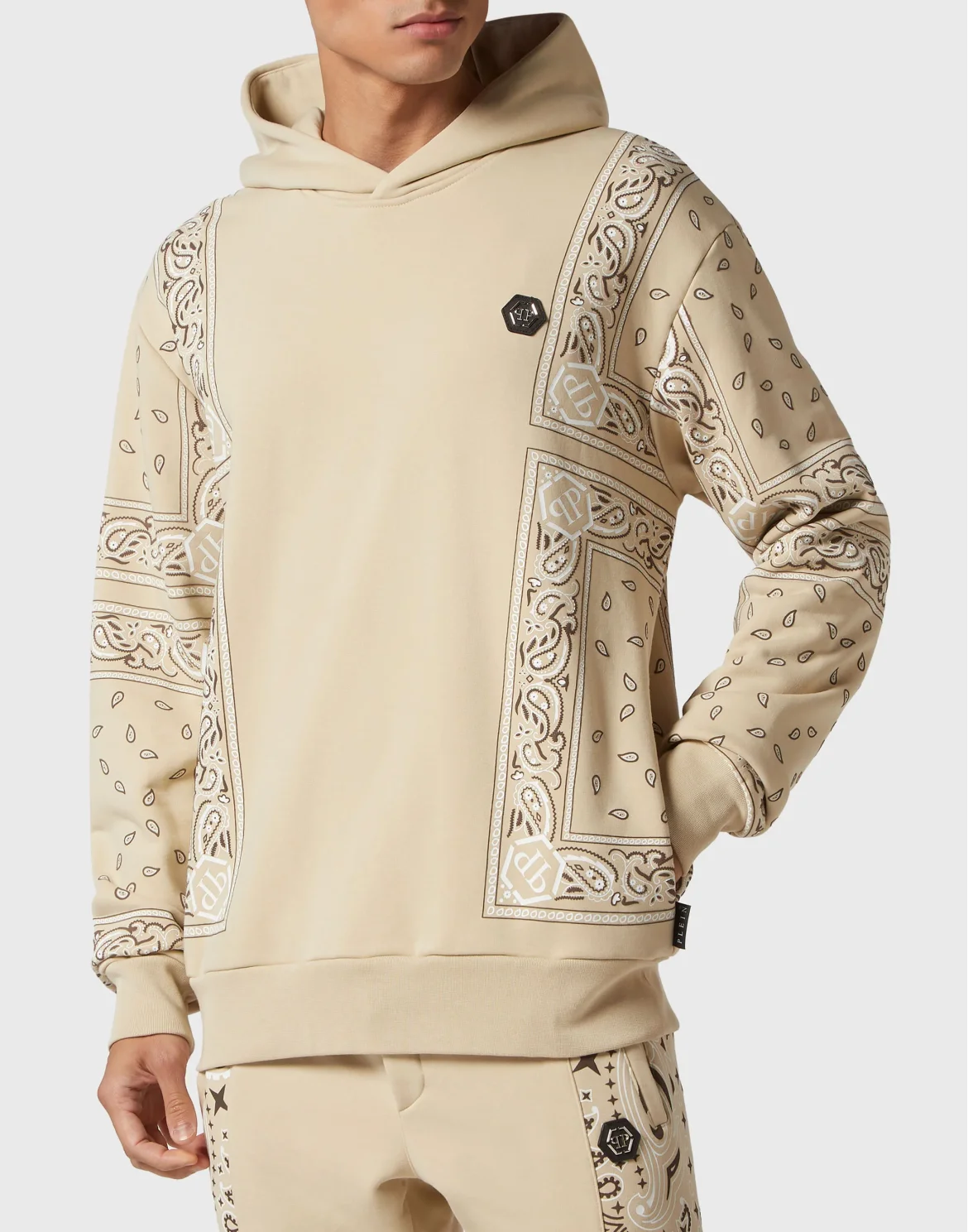 Hoodie sweatshirt Paisley Bandana, цвет: Бежевый