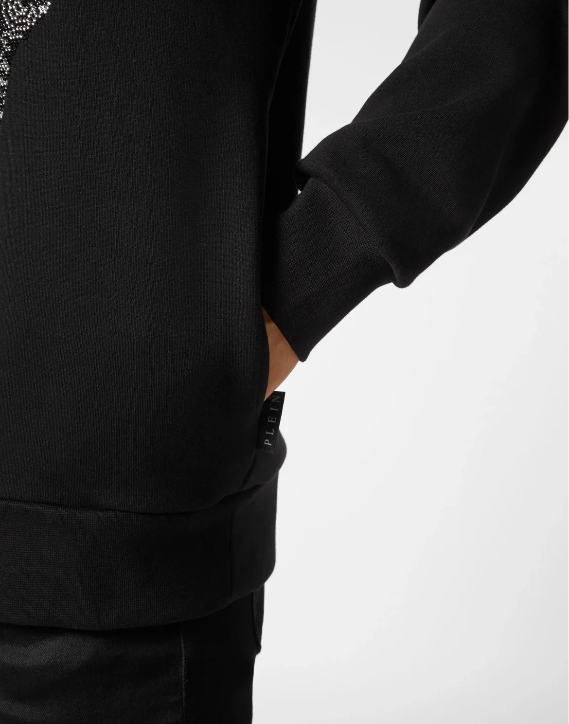 Hoodie sweatshirt Paisley Strass, цвет: Черный