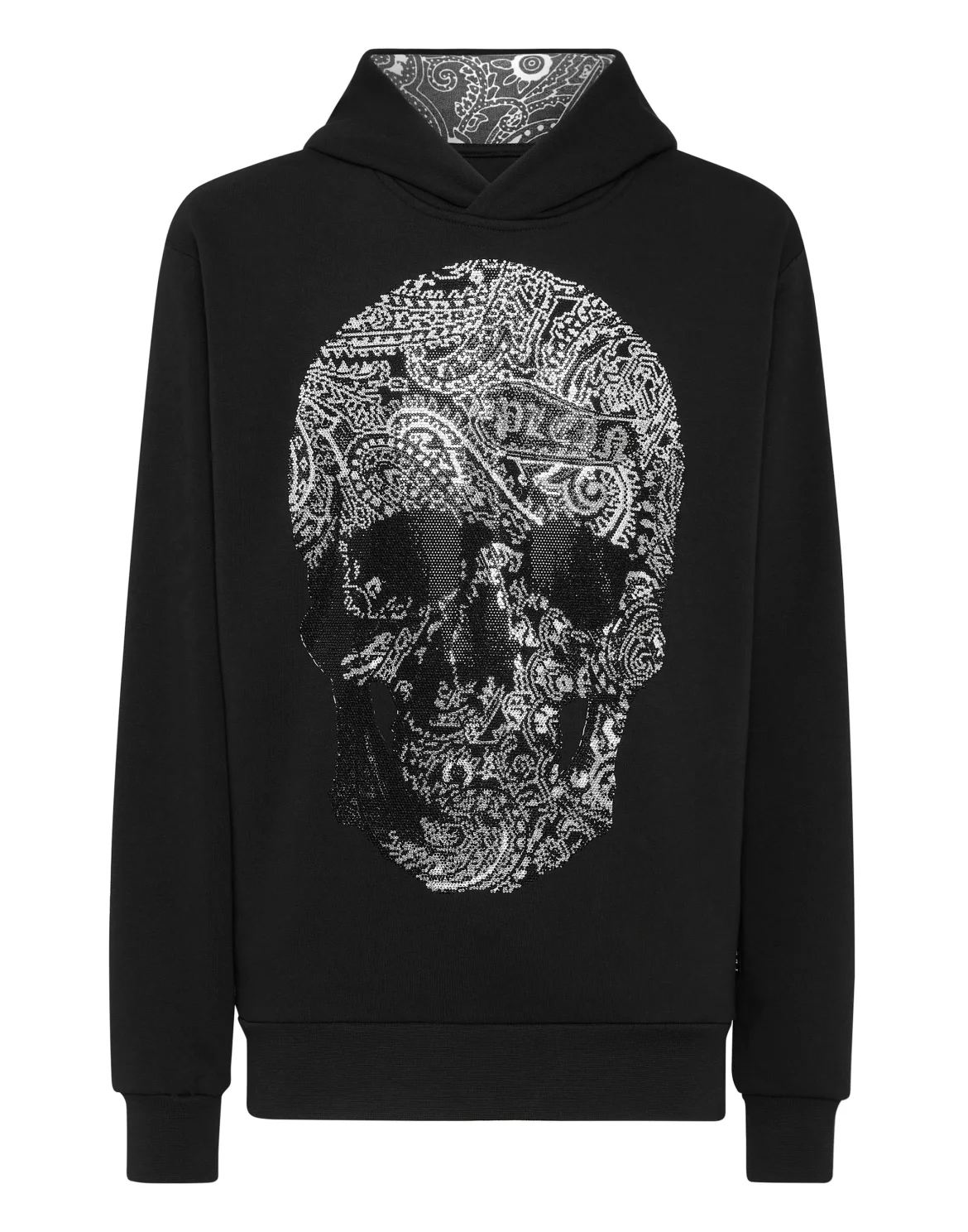 Hoodie sweatshirt Paisley Strass, цвет: Черный