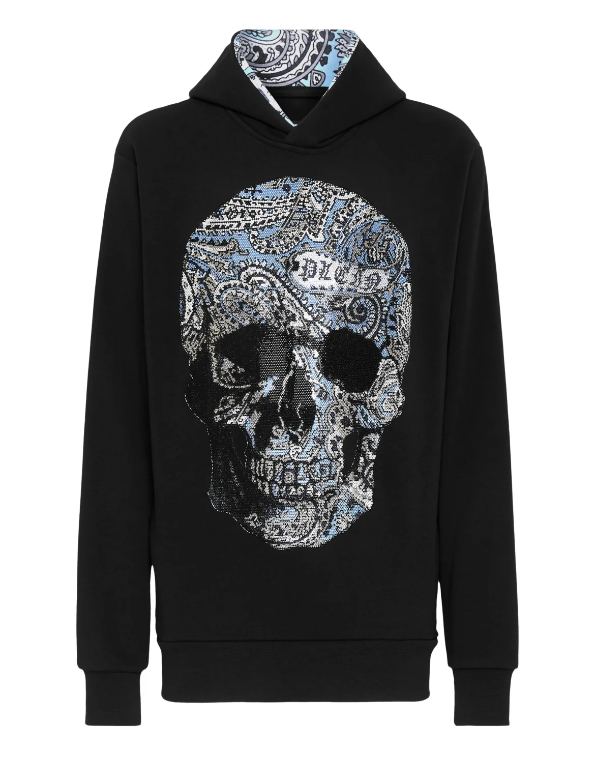 Hoodie sweatshirt Paisley Strass, цвет: Черный