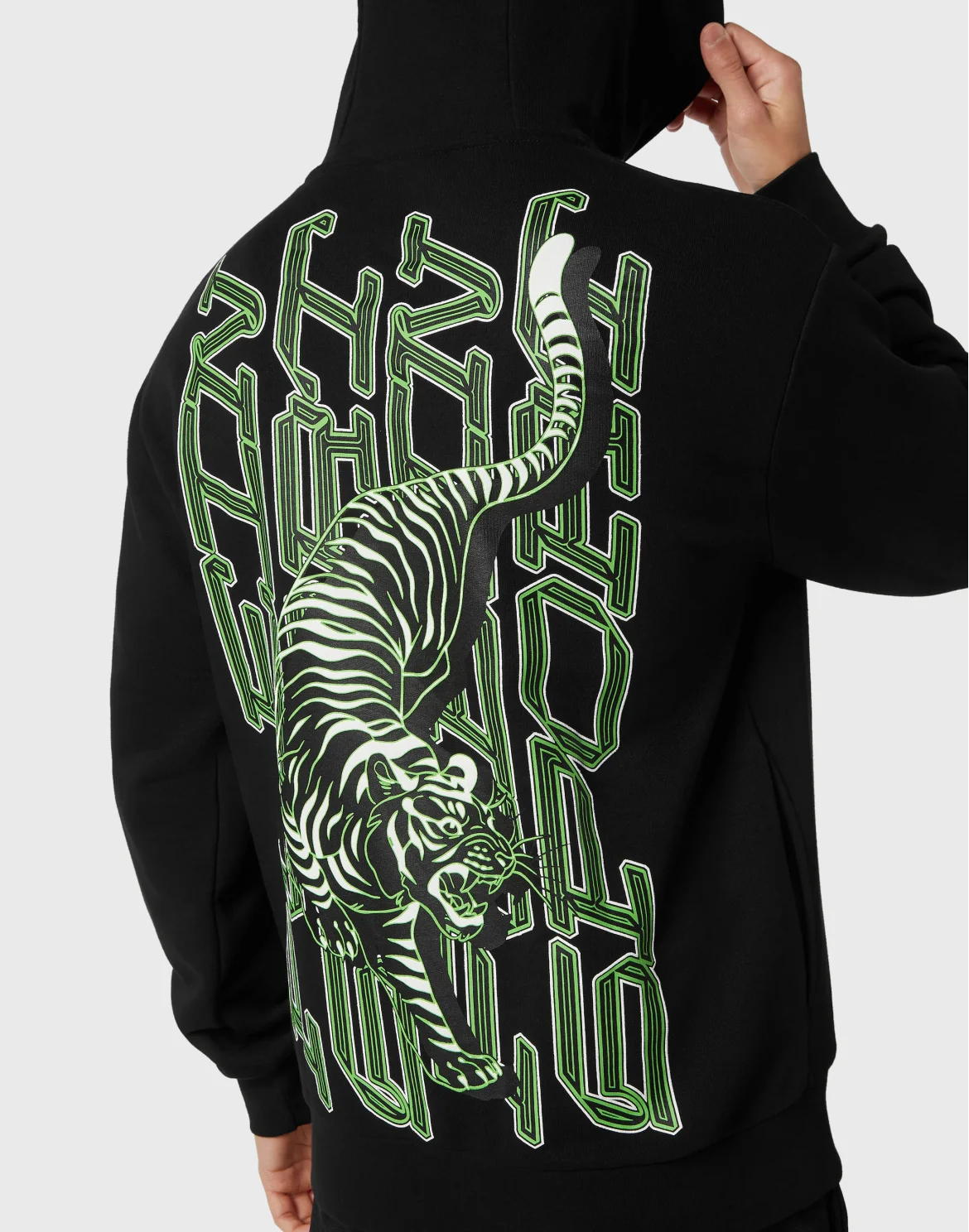 Hoodie Sweatshirt Tiger, цвет: Зеленый