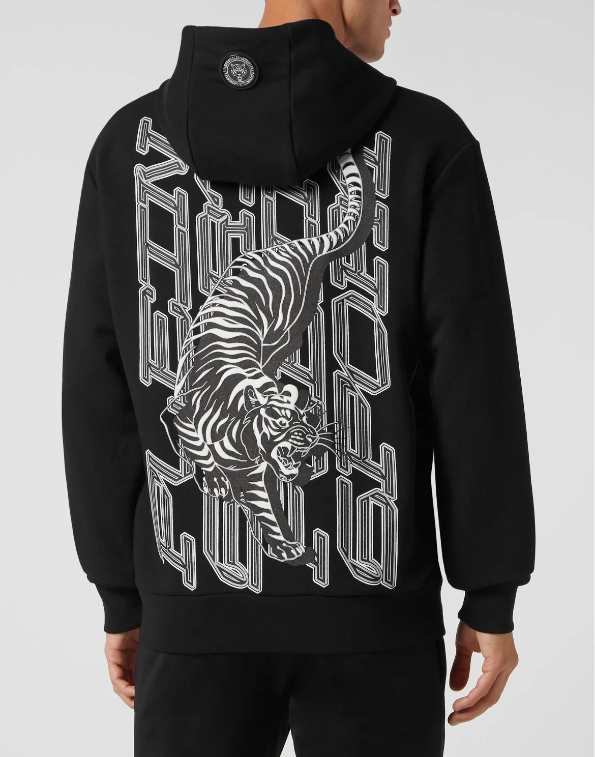 Hoodie Sweatshirt Tiger, цвет: Черный