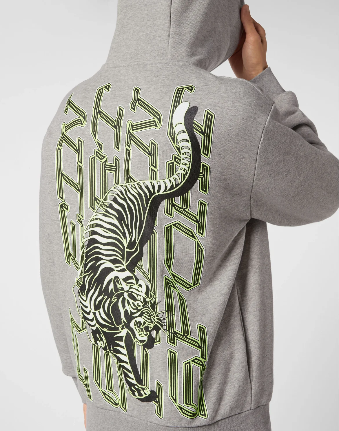 Hoodie Sweatshirt Tiger, цвет: Серый