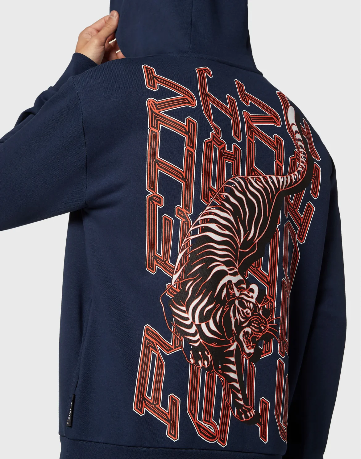 Hoodie Sweatshirt Tiger, цвет: Синий
