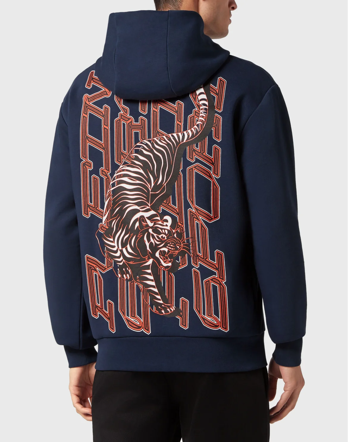 Hoodie Sweatshirt Tiger, цвет: Синий