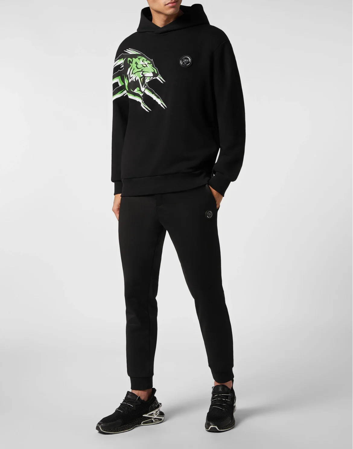 Hoodie Sweatshirt Tiger, цвет: Зеленый