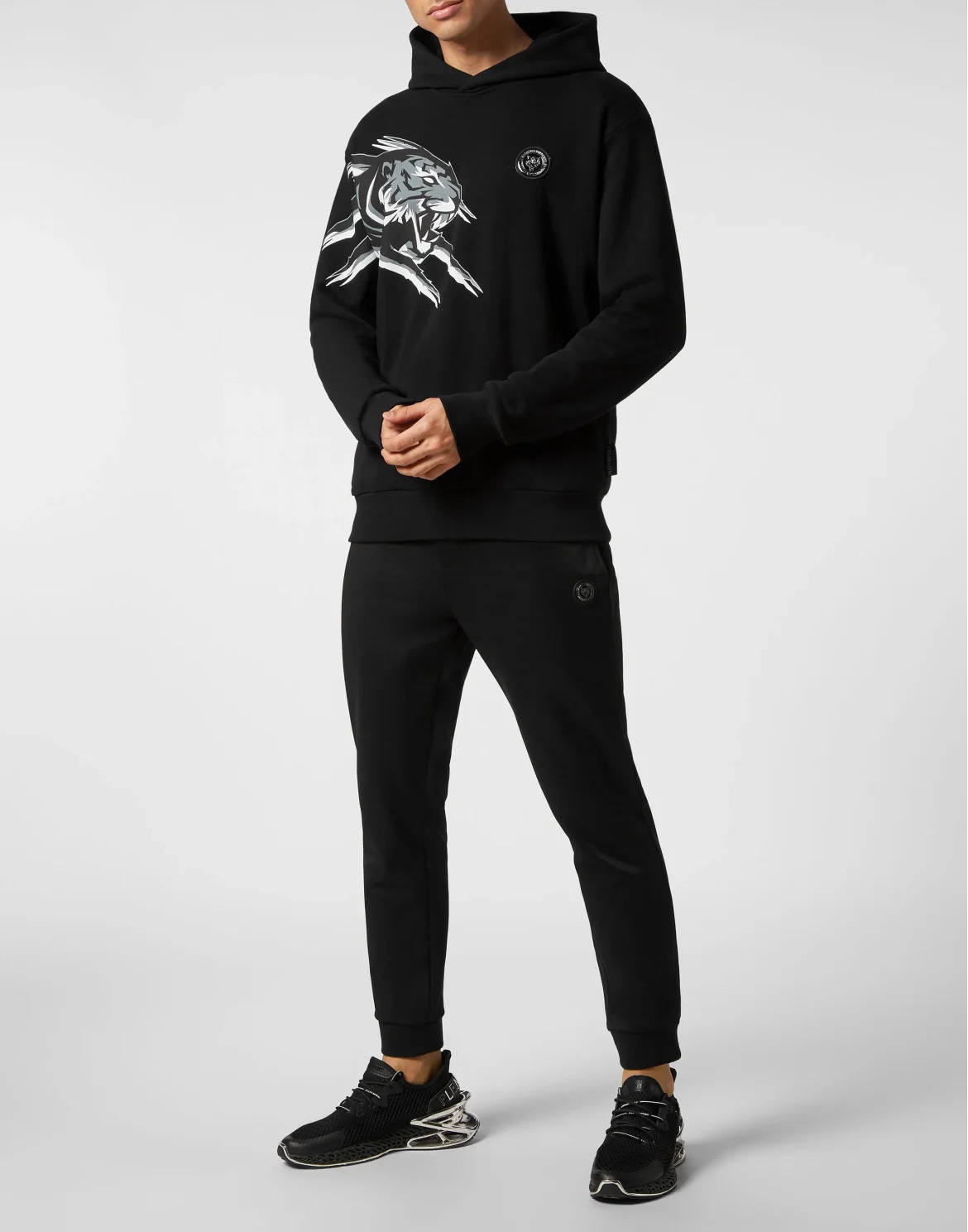 Hoodie Sweatshirt Tiger, цвет: Черный