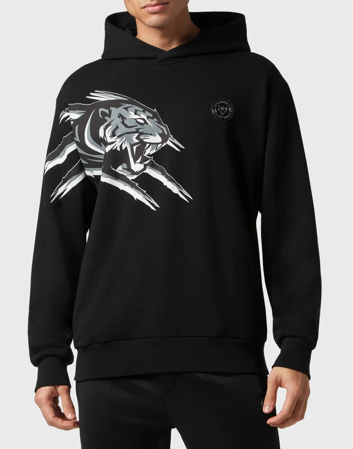 Hoodie Sweatshirt Tiger, цвет: Черный
