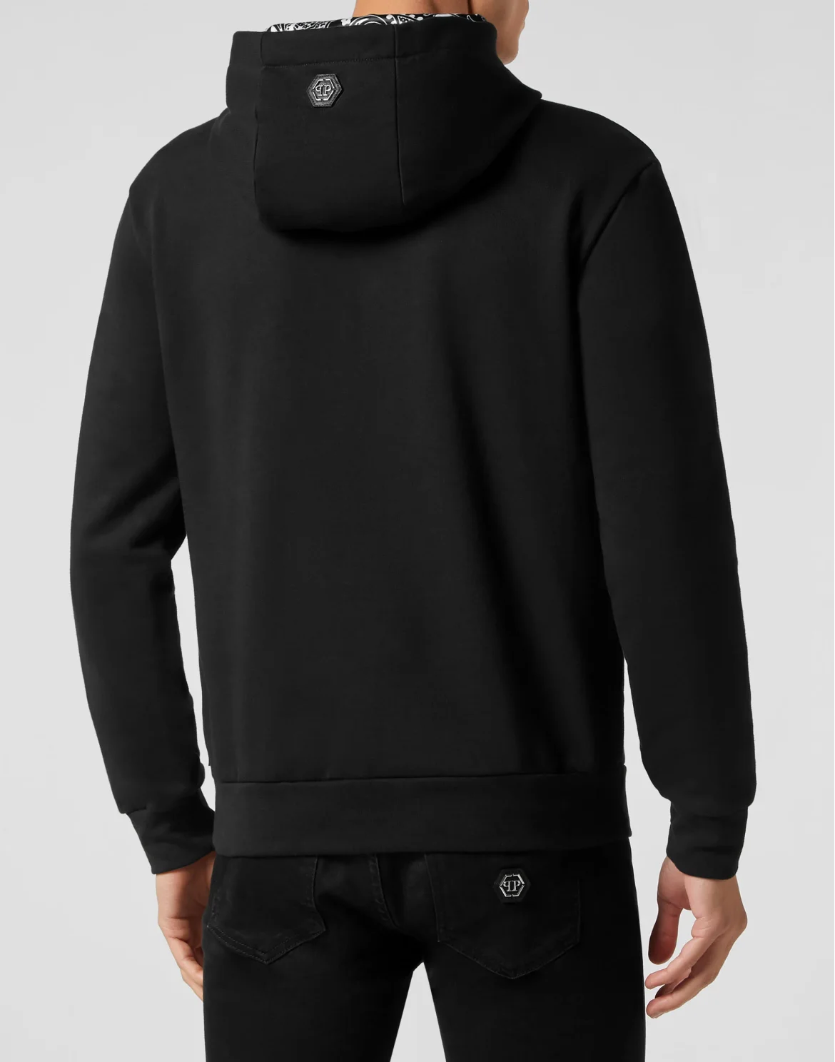 Hoodie Sweatshirt Paisley Teddy Bear, цвет: Черный