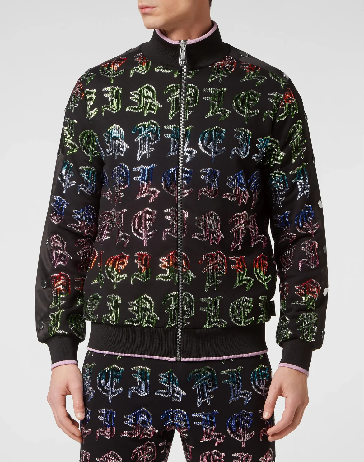 Jogging Tracksuit: Top/Trousers Gothic Plein, цвет: Черный