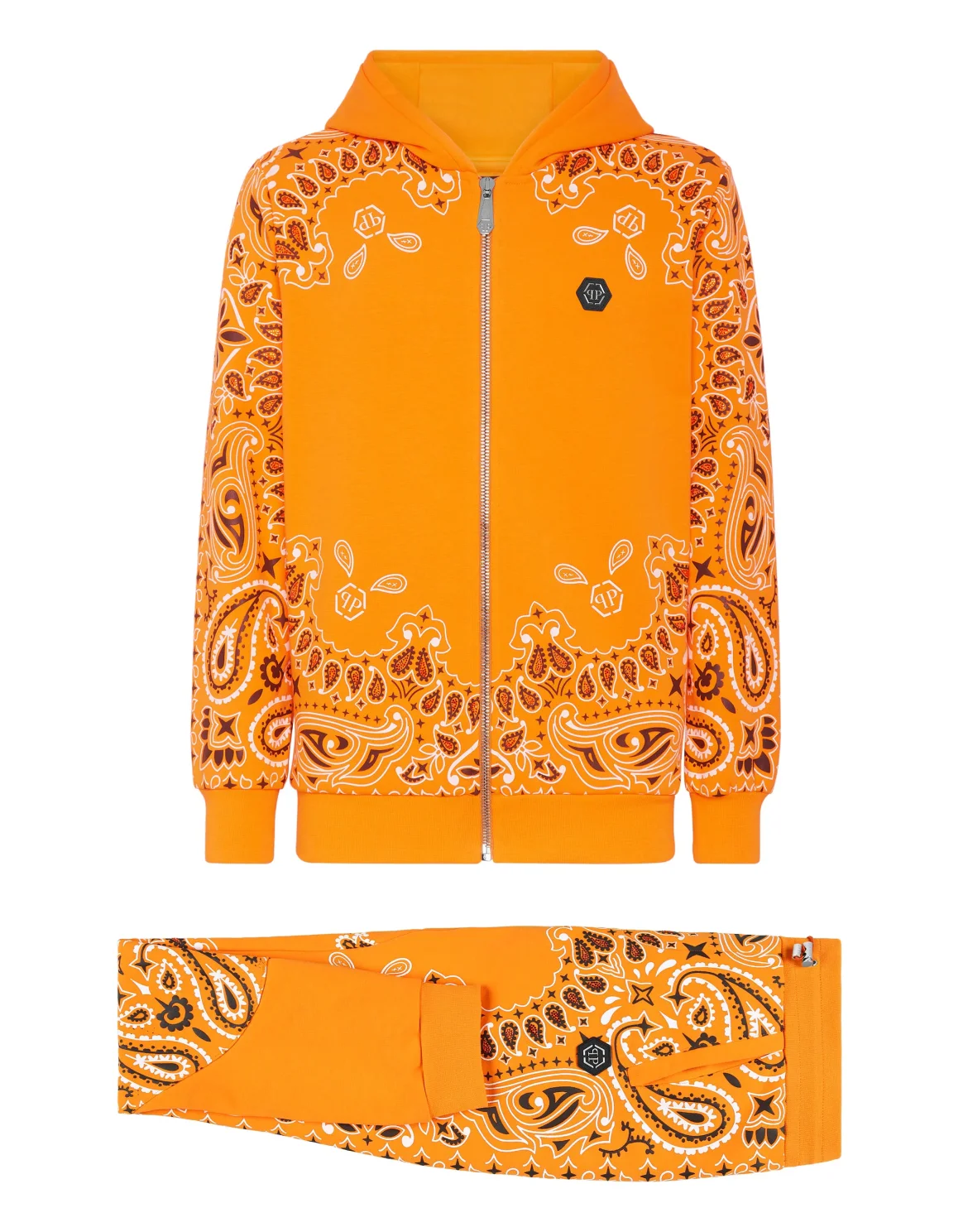 Jogging Tracksuit: Hoodie/Trousers Paisley Bandana, цвет: Оранжевый