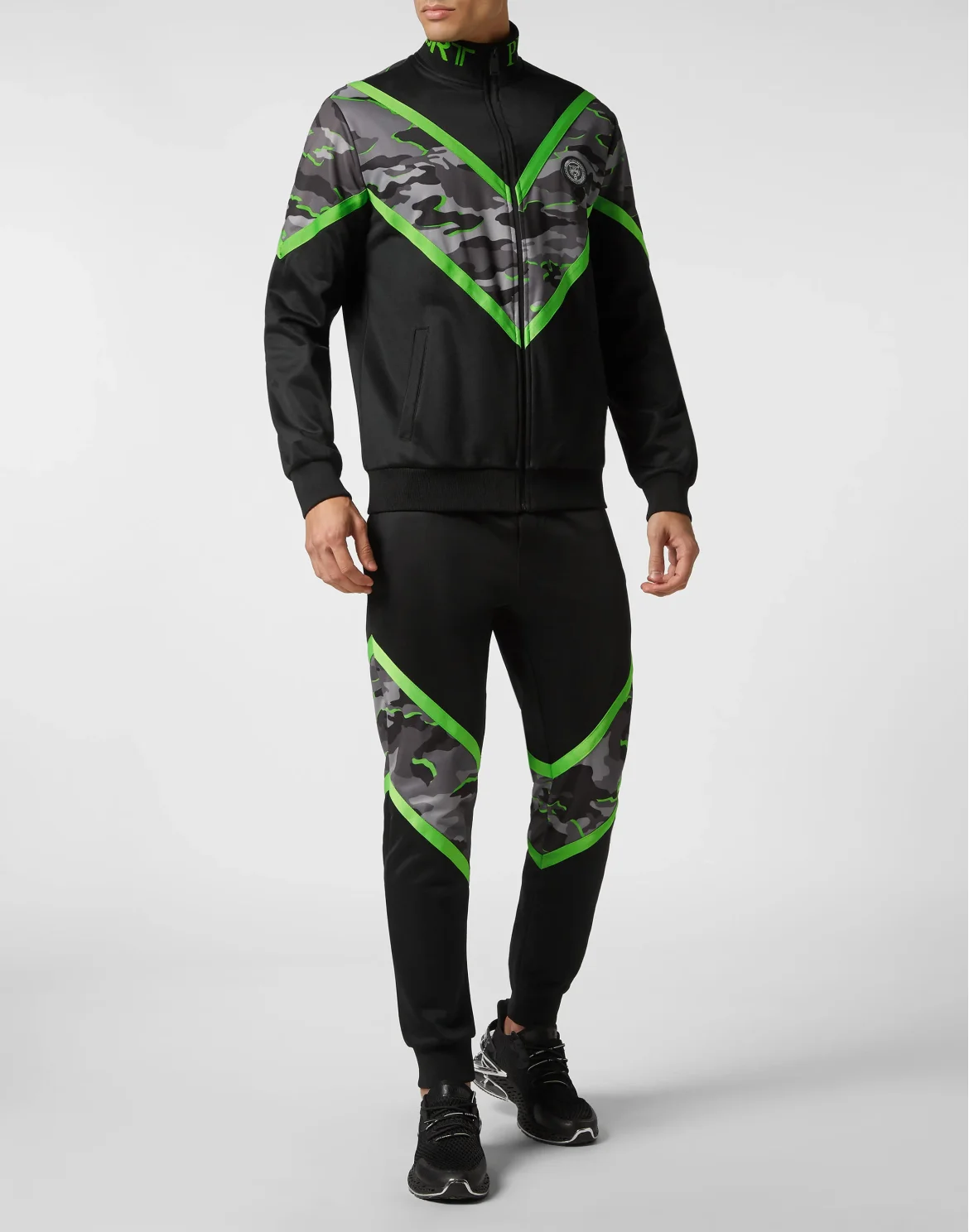 Jogging Tracksuit: Top/Trousers Neon Amazon Edition (Camouflage), цвет: Зеленый