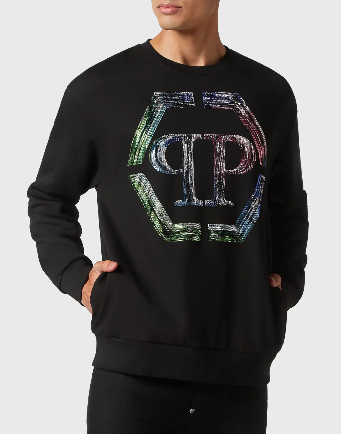 Sweatshirt LS PP Glass, цвет: Черный