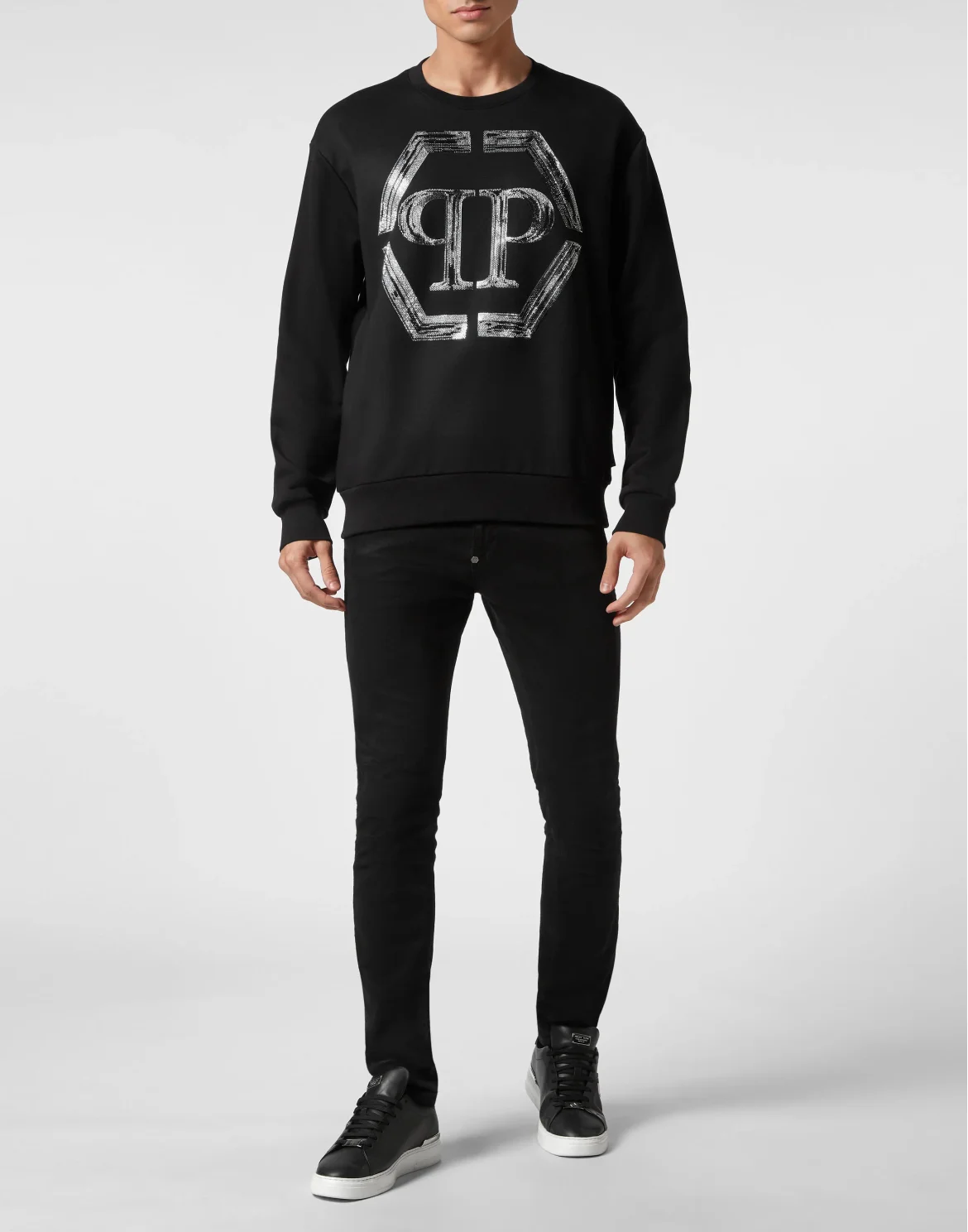 Sweatshirt LS PP Glass, цвет: Черный