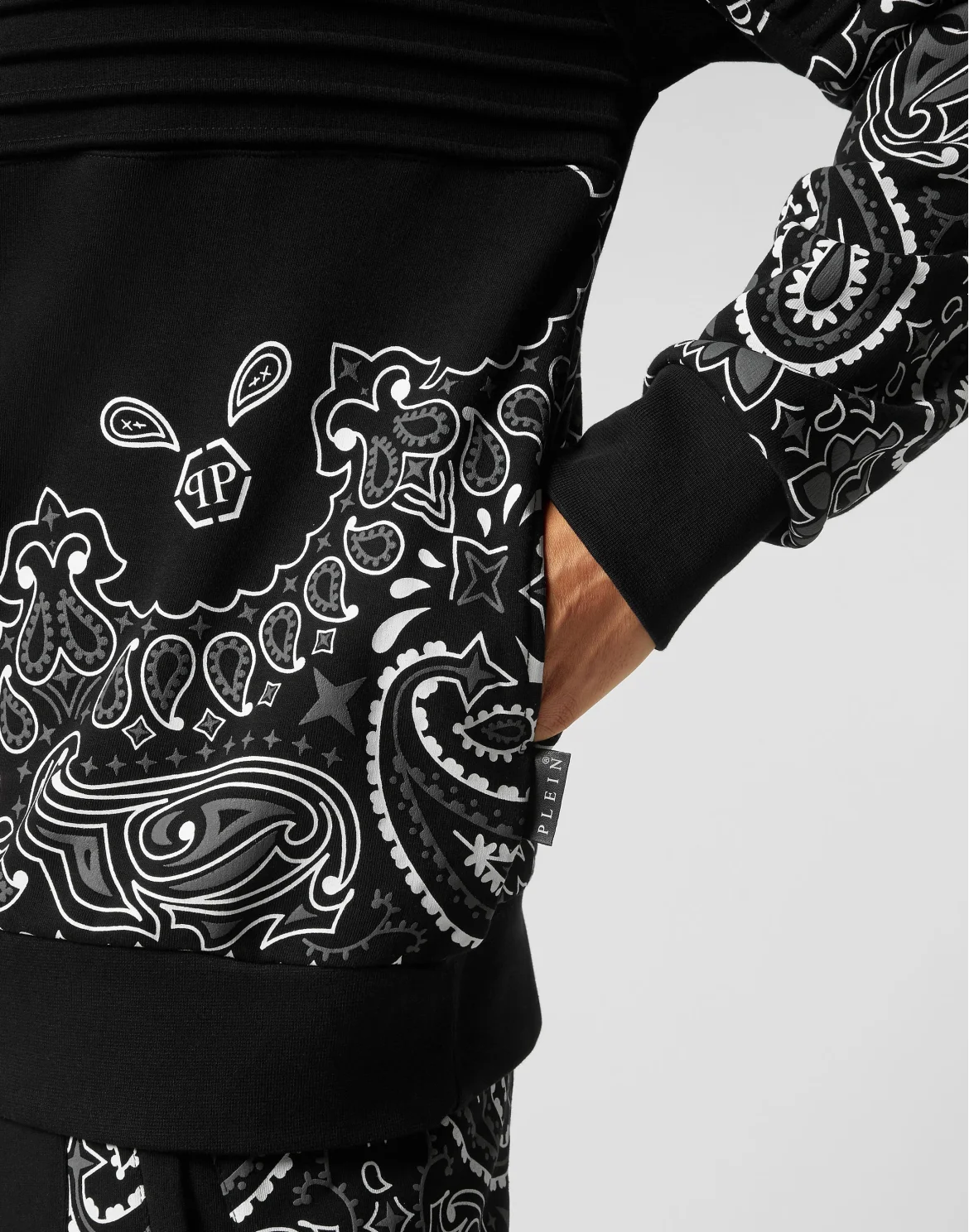 Sweatshirt LS Paisley Bandana, цвет: Черный