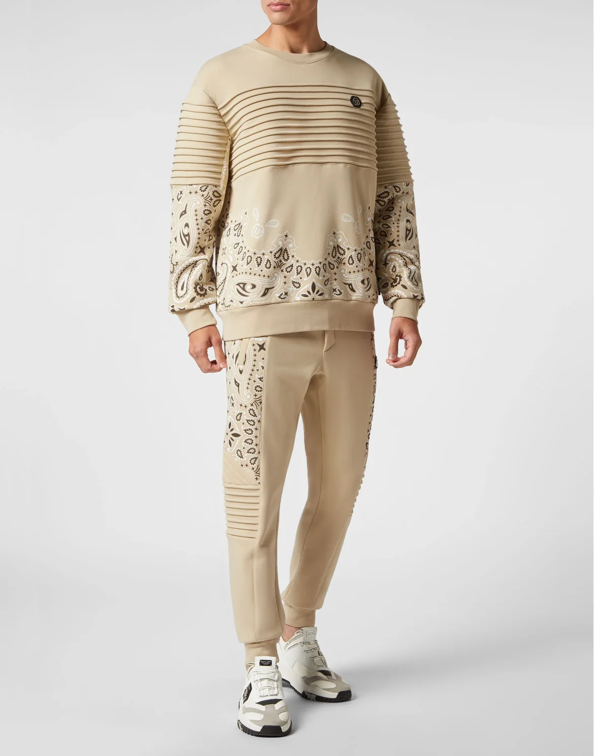 Sweatshirt LS Paisley Bandana, цвет: Бежевый