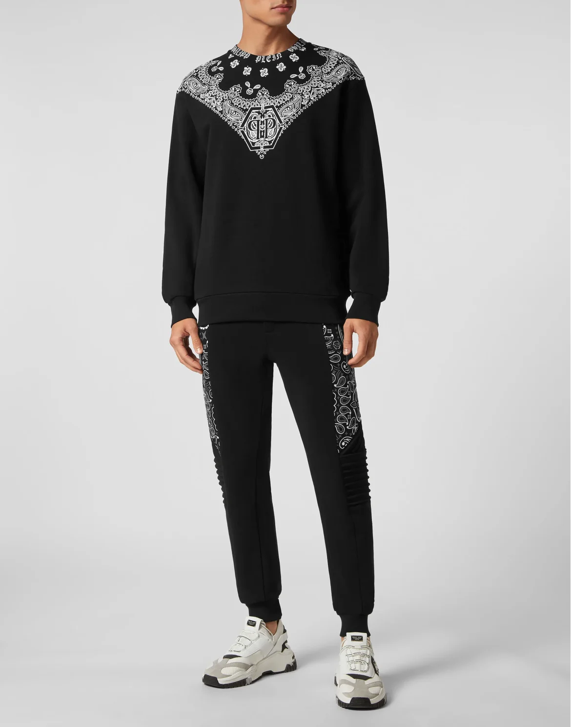 Sweatshirt LS Paisley Bandana, цвет: Черный