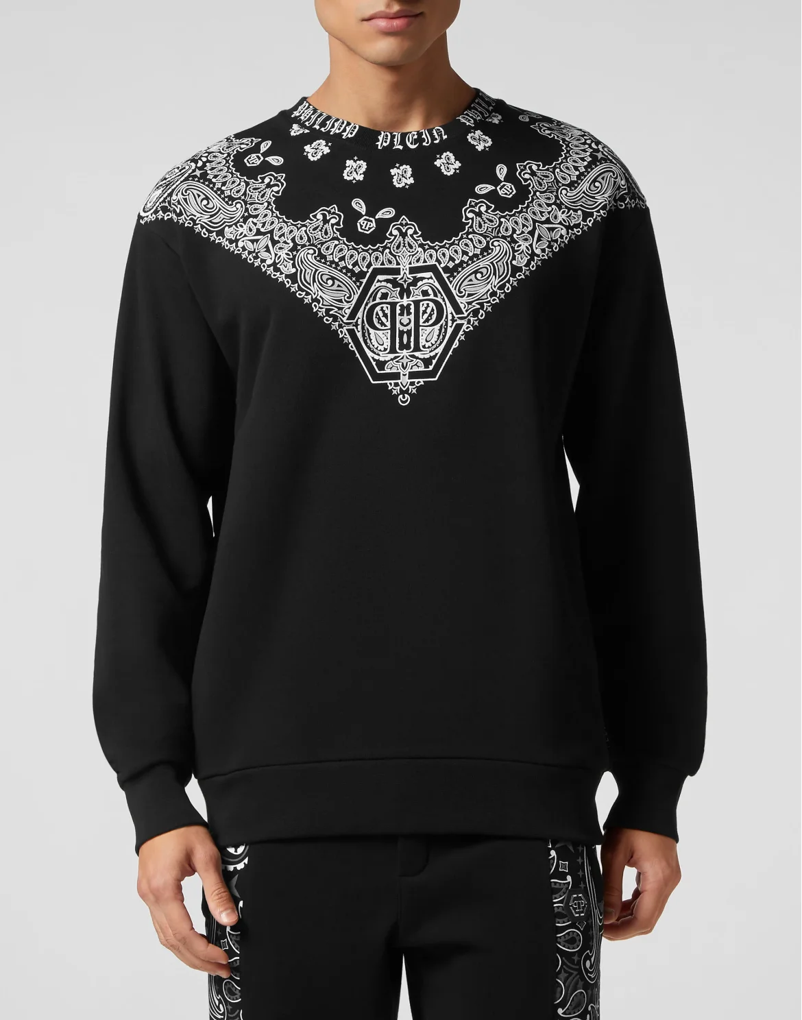 Sweatshirt LS Paisley Bandana, цвет: Черный