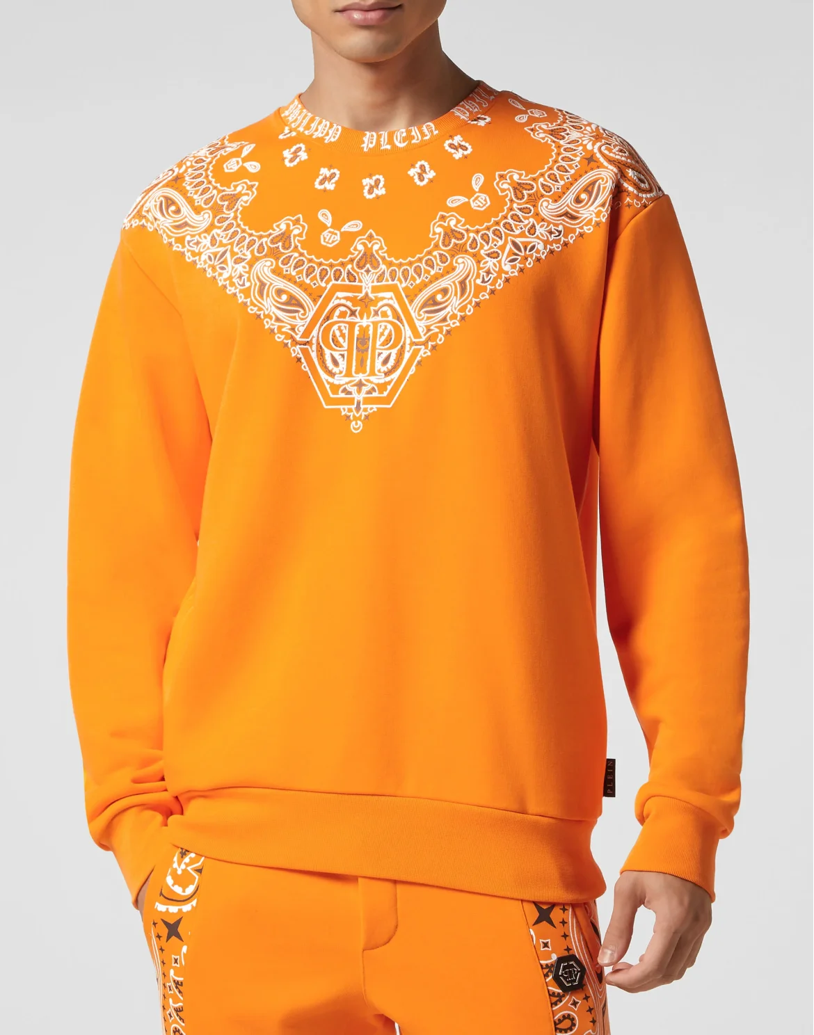 Sweatshirt LS Paisley Bandana, цвет: Оранжевый