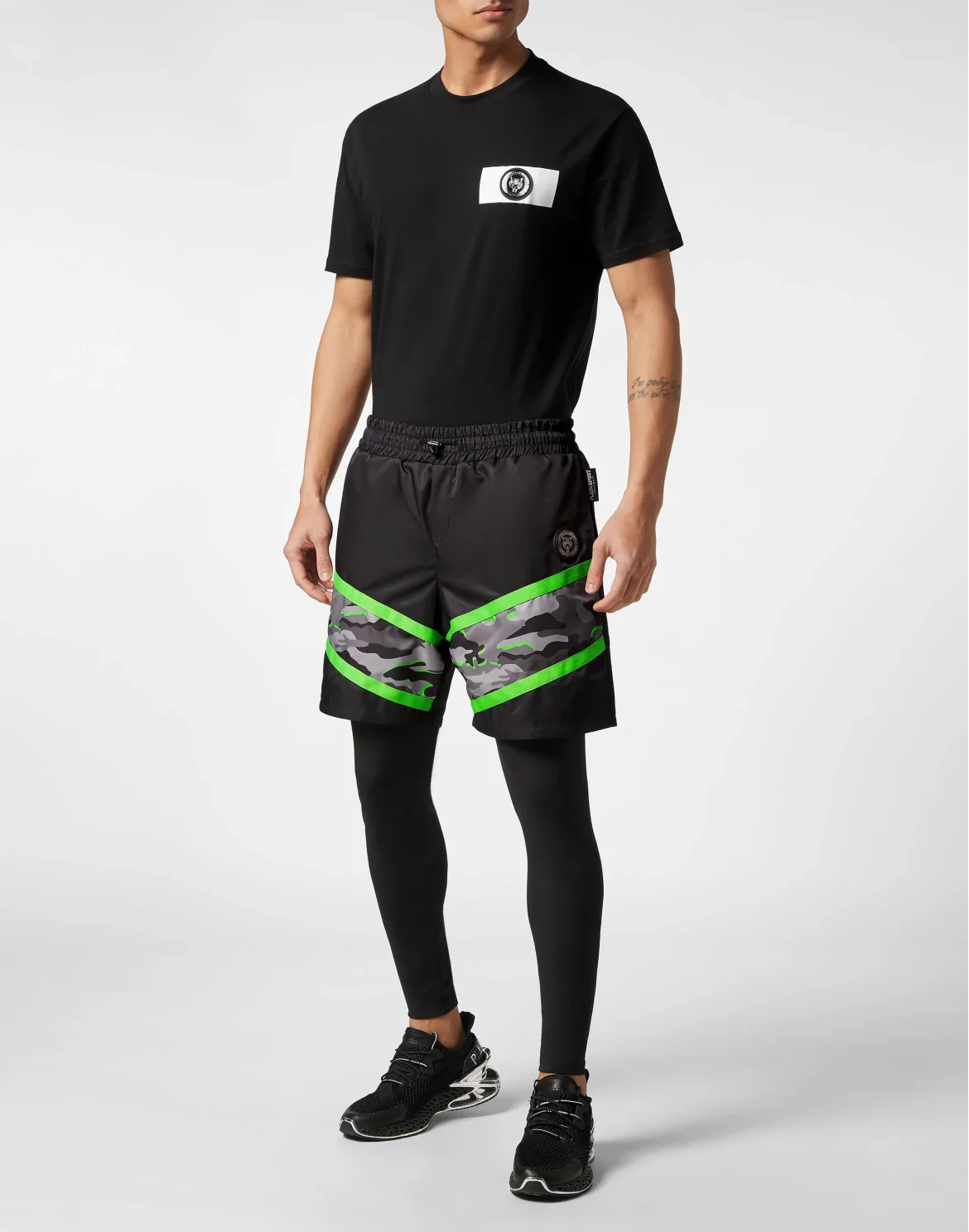 Running Pants Neon Amazon Edition (Camouflage), цвет: Черный