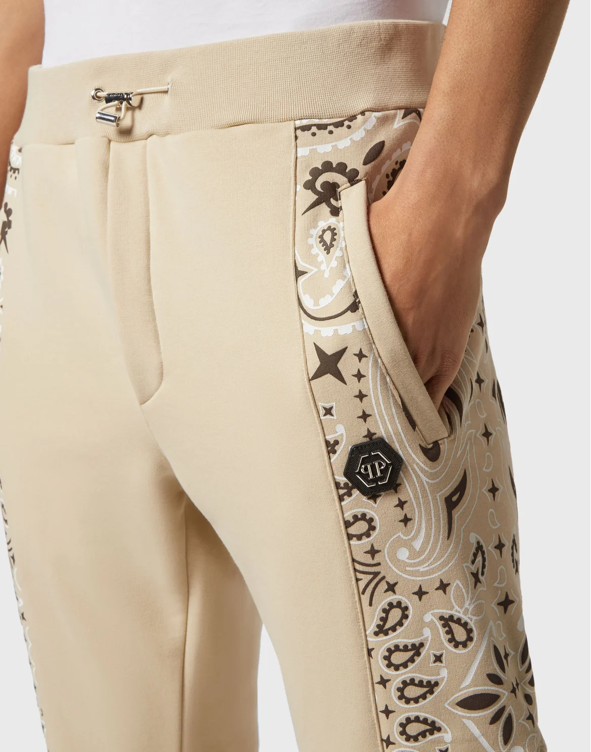 Jogging Trousers Paisley Bandana, цвет: Бежевый