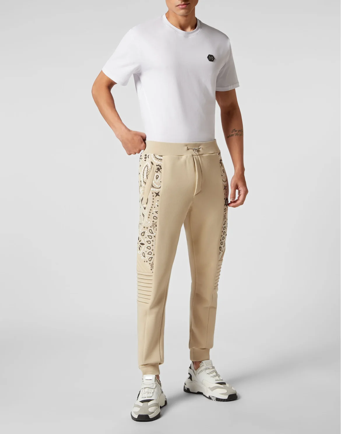 Jogging Trousers Paisley Bandana, цвет: Бежевый