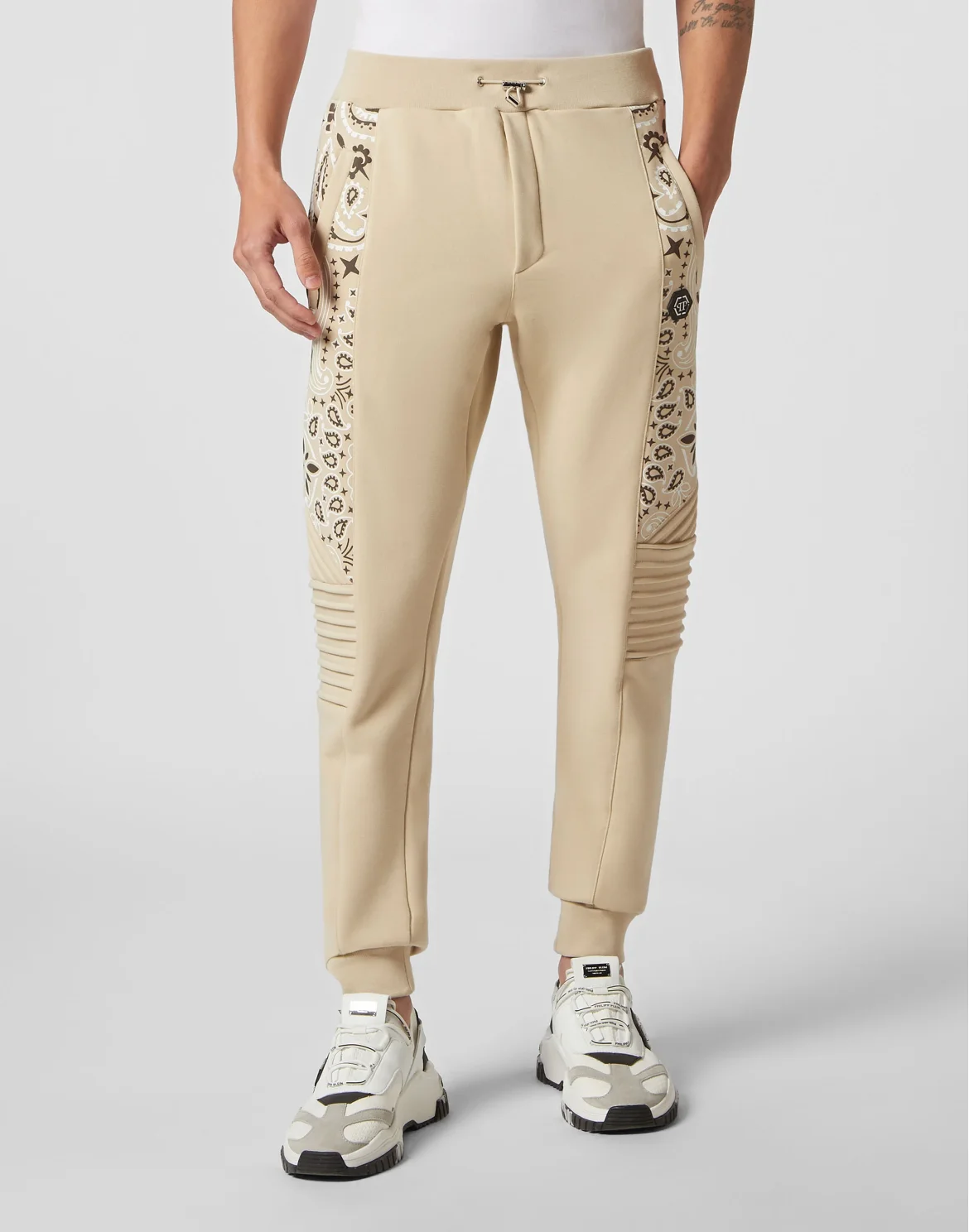 Jogging Trousers Paisley Bandana, цвет: Бежевый