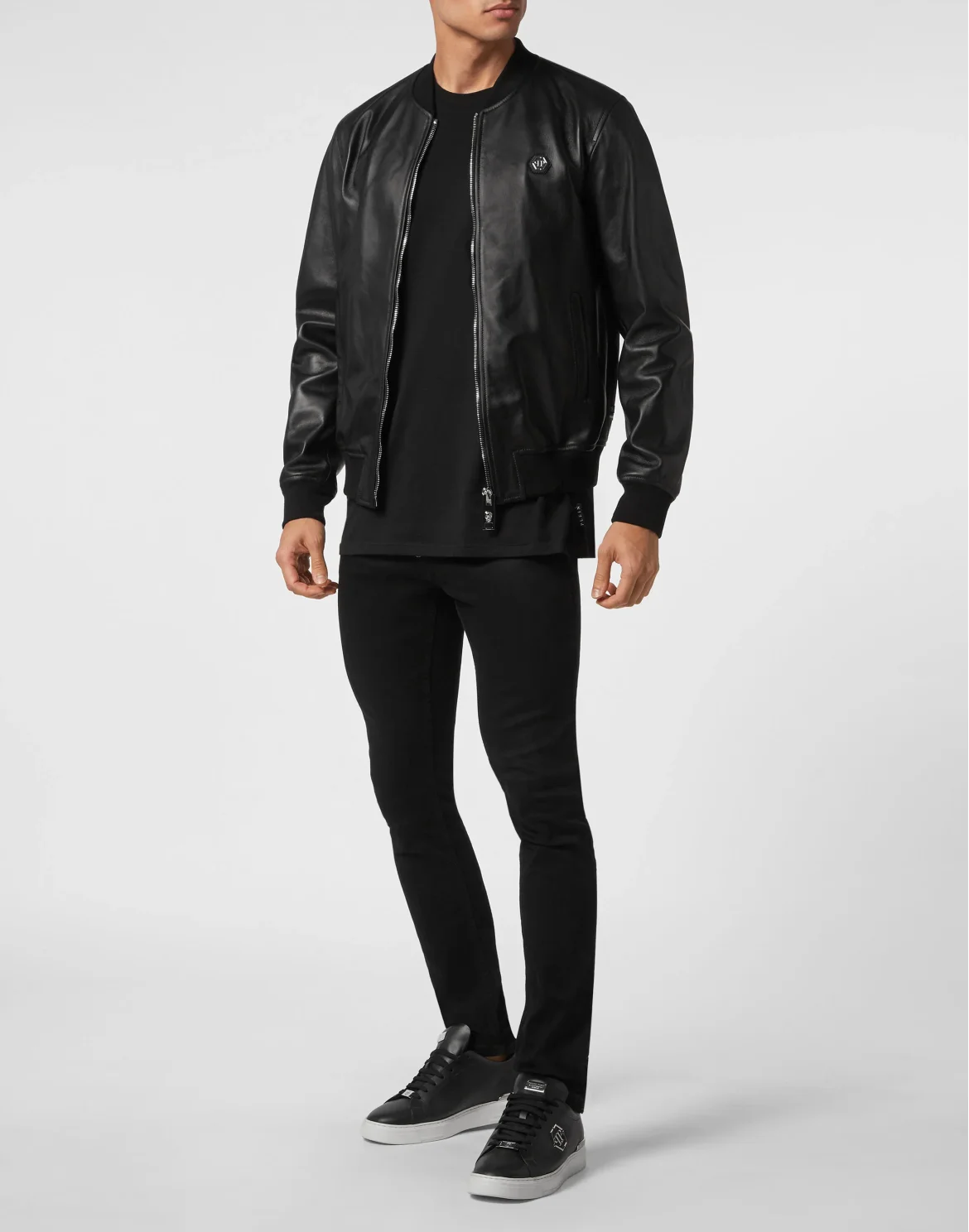 Leather Bomber Billy Jacket, цвет: Черный