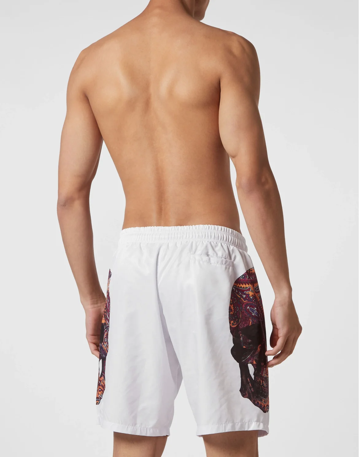 Swimwear Boxer Paisley Skull, цвет: Белый