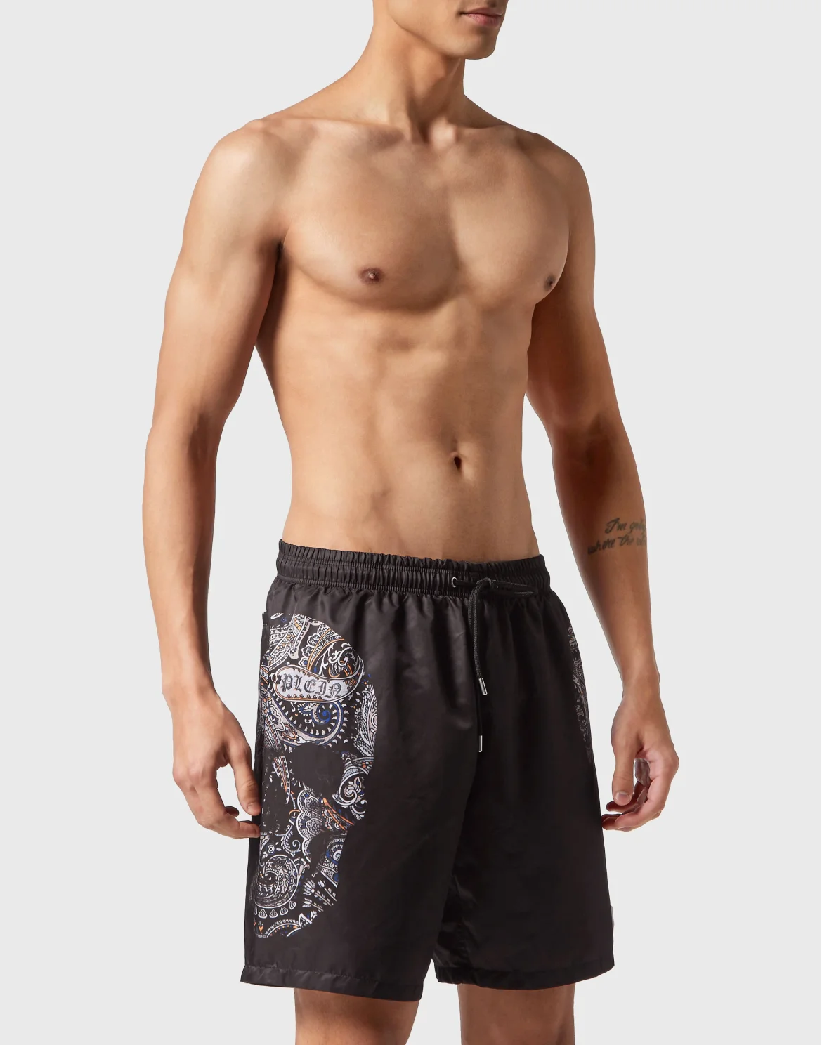 Swimwear Boxer Paisley Skull, цвет: Черный