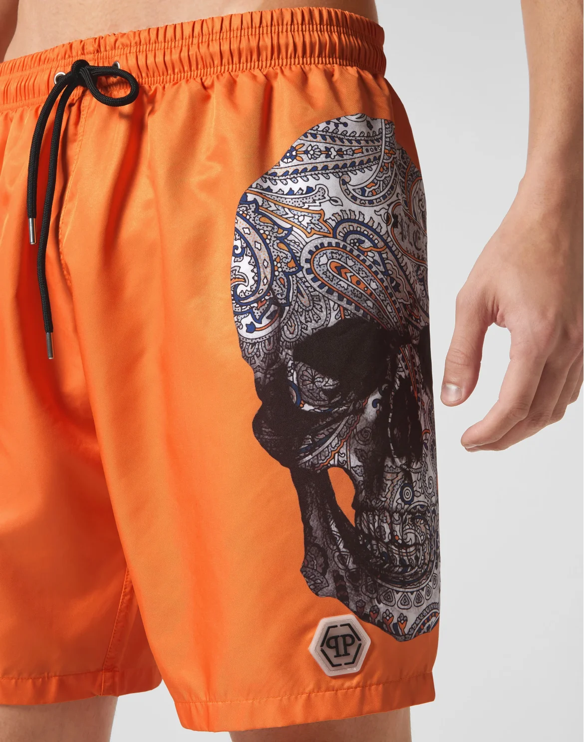 Swimwear Boxer Paisley Skull, цвет: Оранжевый