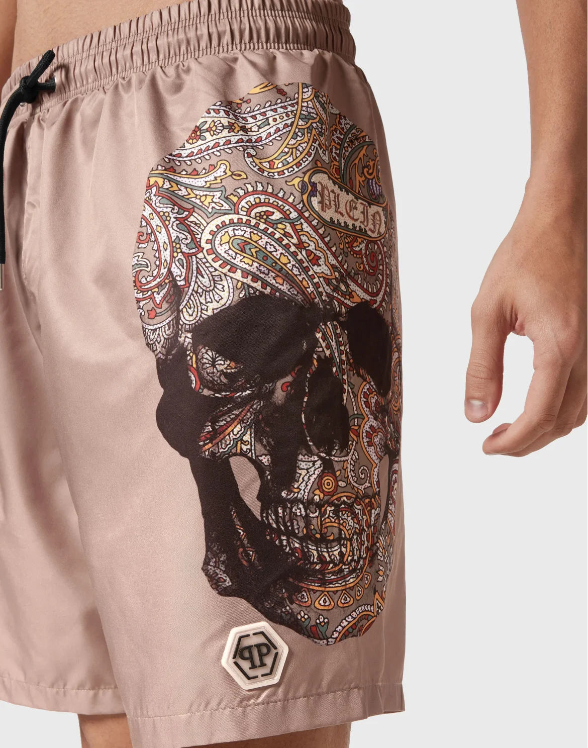 Swimwear Boxer Paisley Skull, цвет: Коричневый