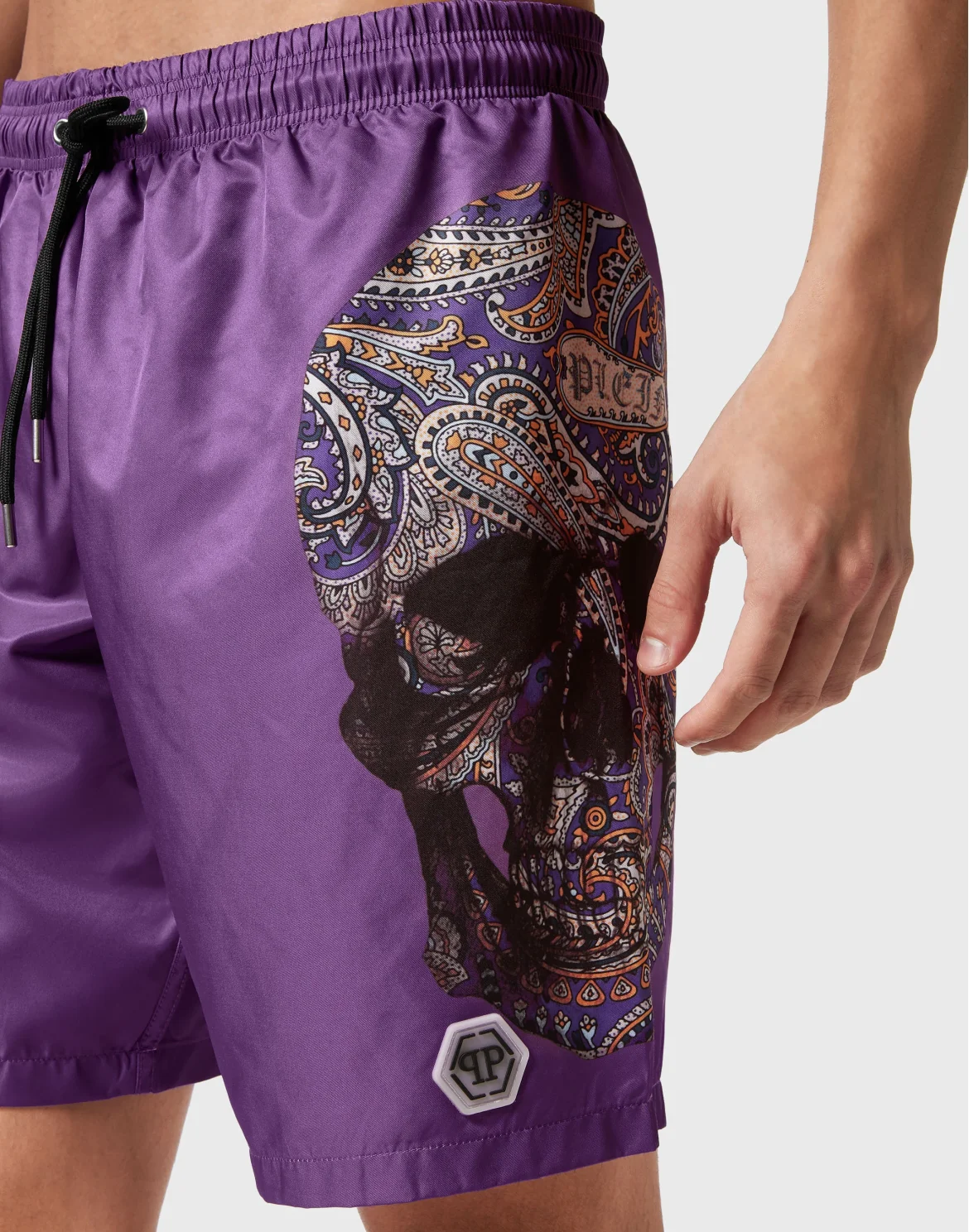 Swimwear Boxer Paisley Skull, цвет: Фиолетовый