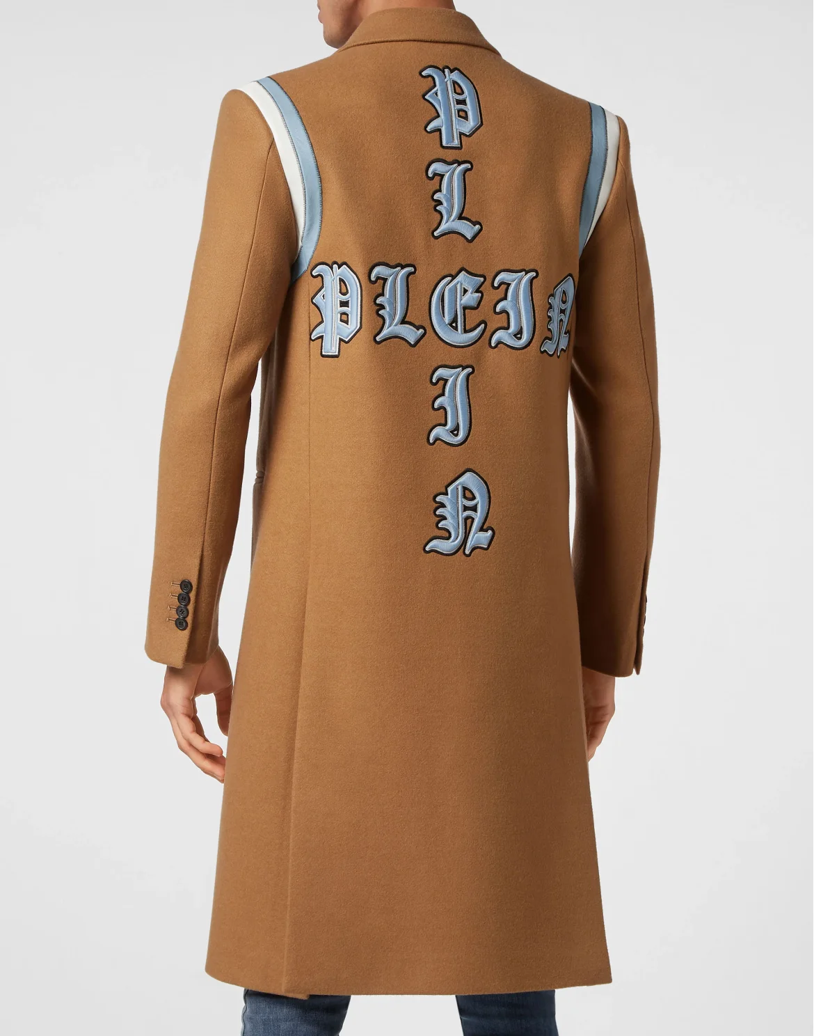 Wool Long Coat Gothic Plein, цвет: Бежевый