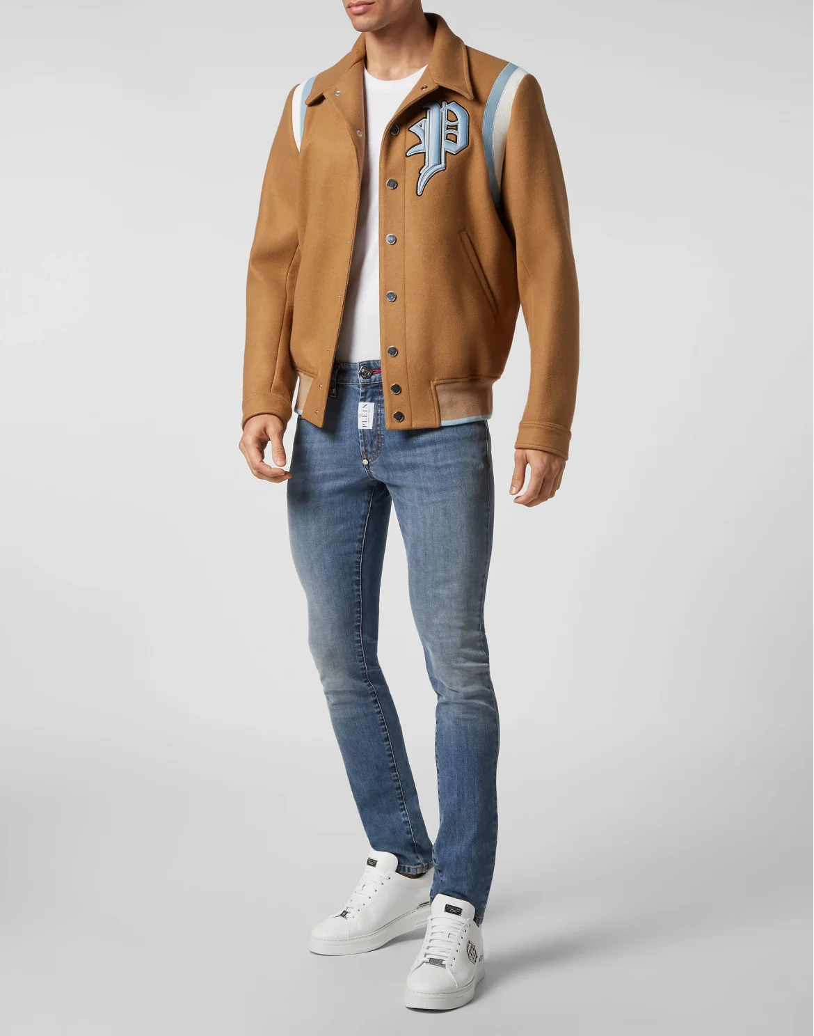 Wool Bomber Gothic Plein, цвет: Бежевый