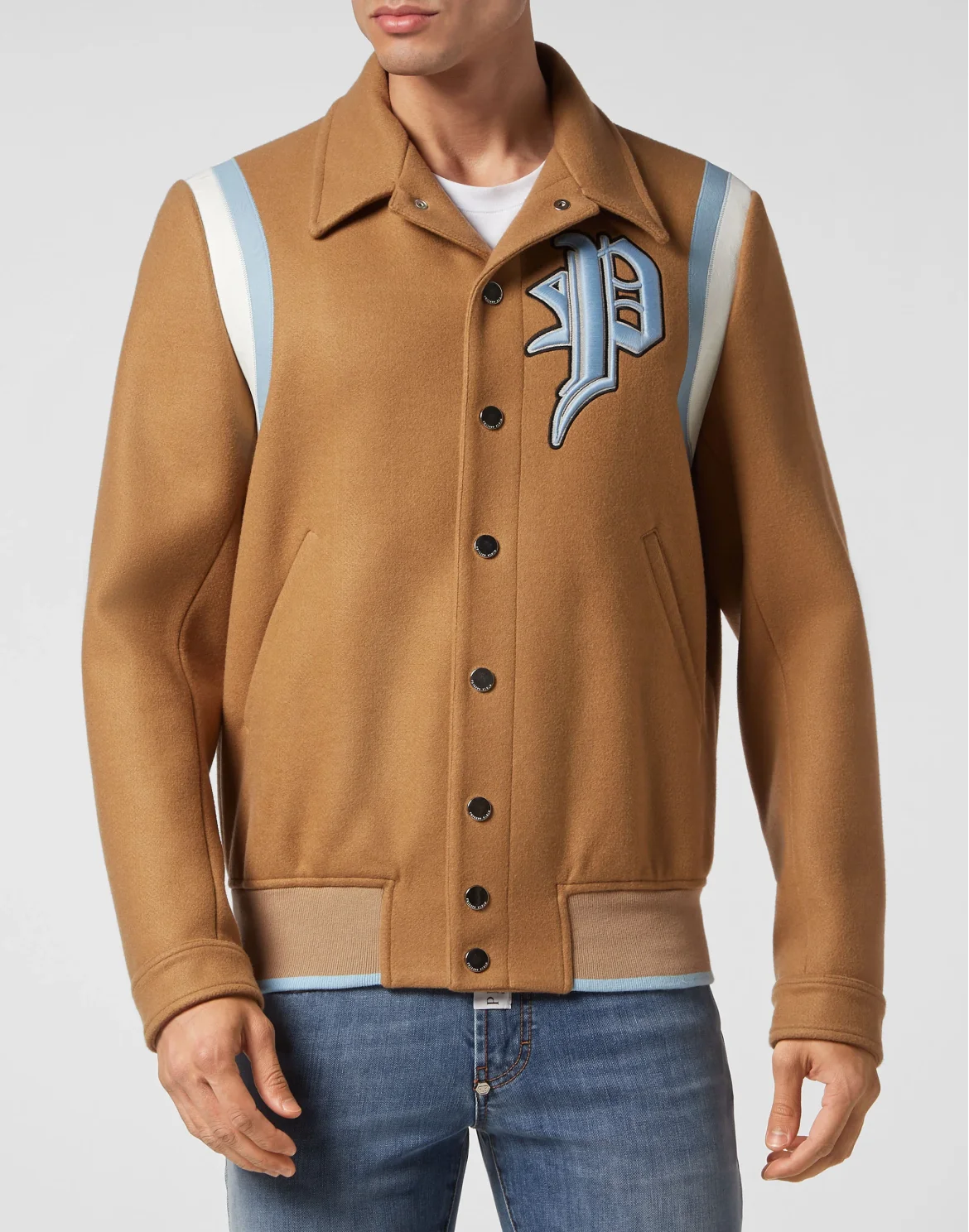 Wool Bomber Gothic Plein, цвет: Бежевый